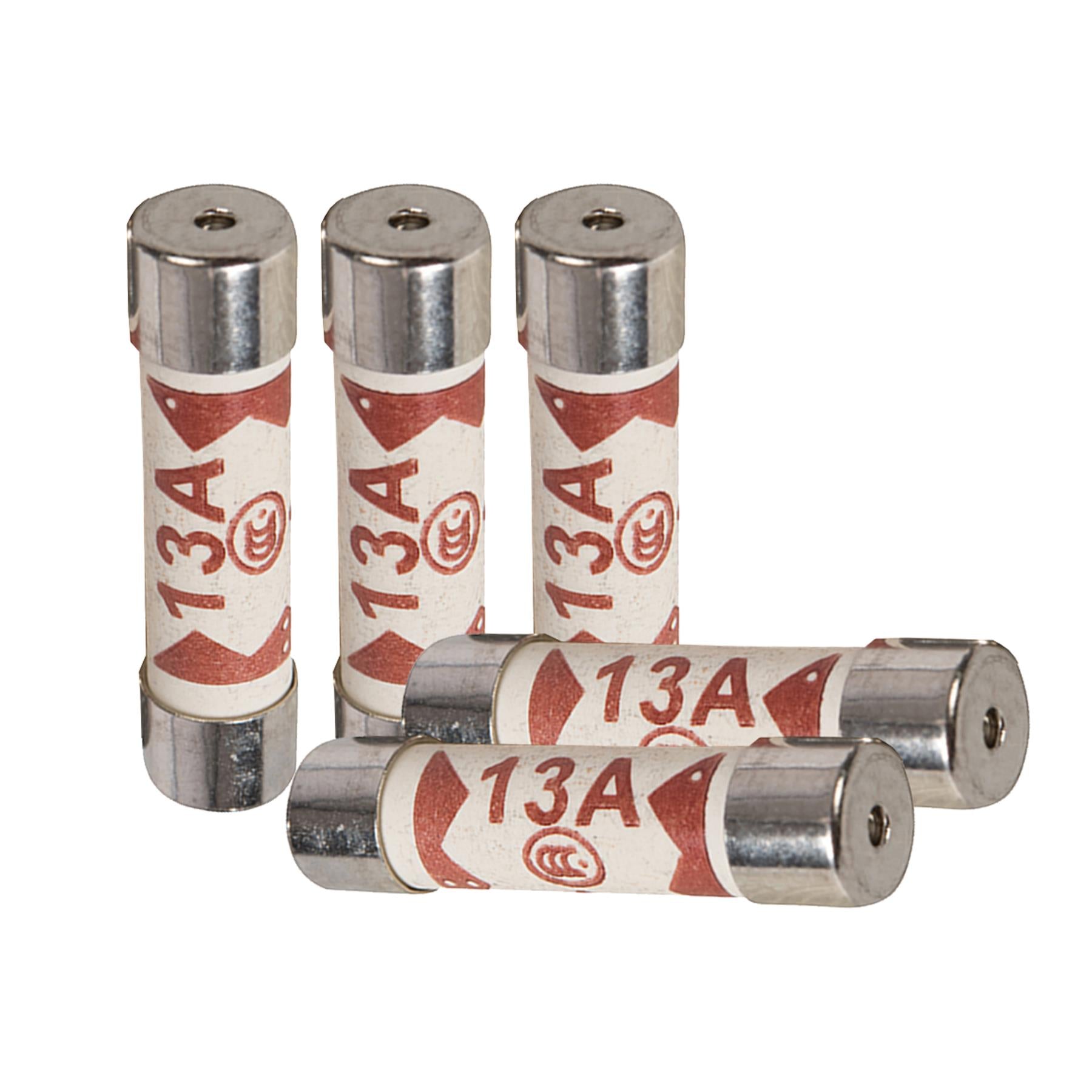 Electric Premium Quality Fuses 10pk 13a Fast Acting Replacement Safety