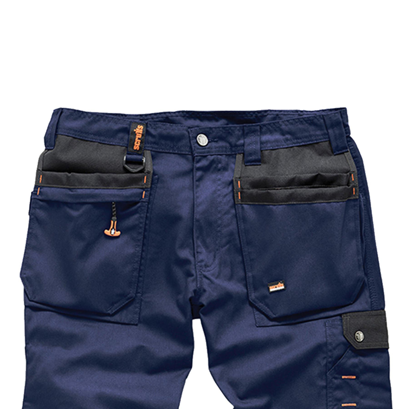Scruffs Worker Plus Work Trousers 34L Navy Cargo Combat Hard Wearing Trouser