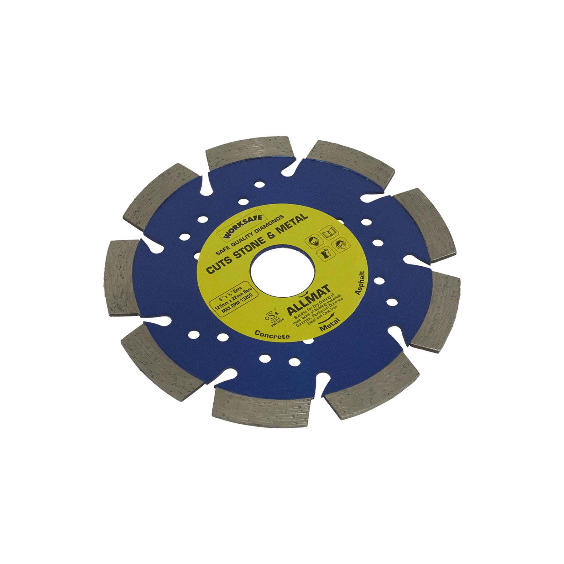 Sealey Platinum Allmat Diamond Blade 125 x 22mm