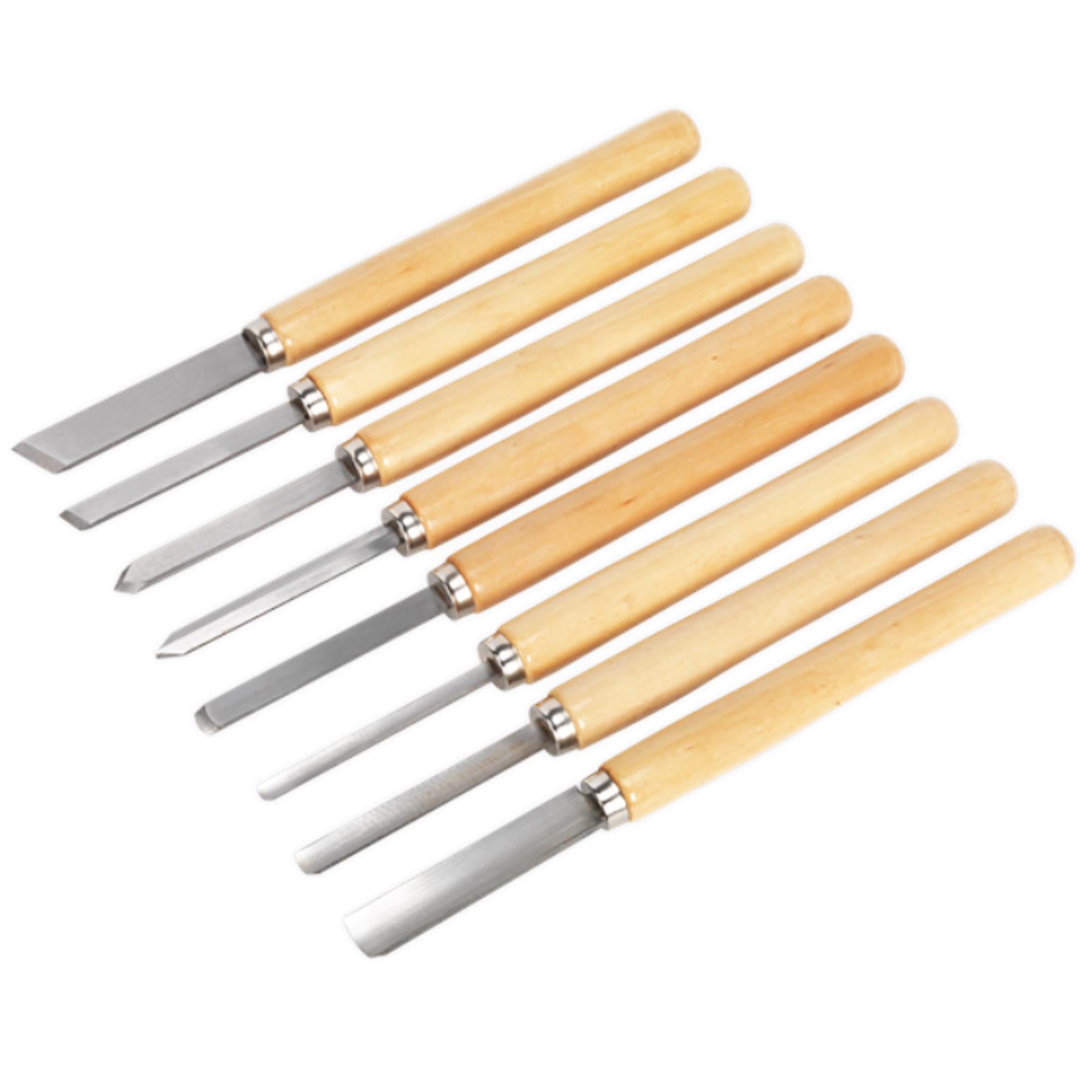 Sealey Wood Turning Chisel Set 8pc