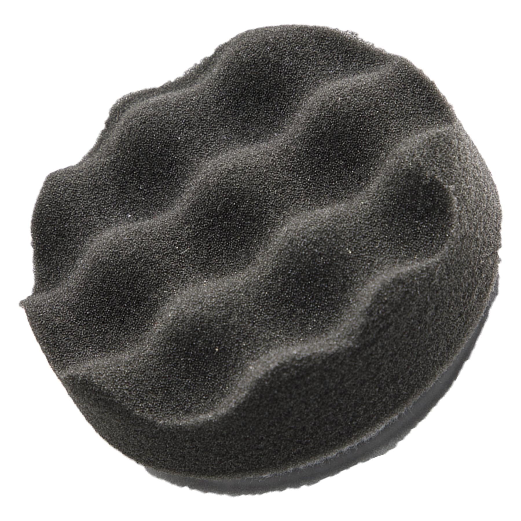 Sealey Buffing & Polishing Foam Head Hook & Loop 80x25mm Black/Soft
