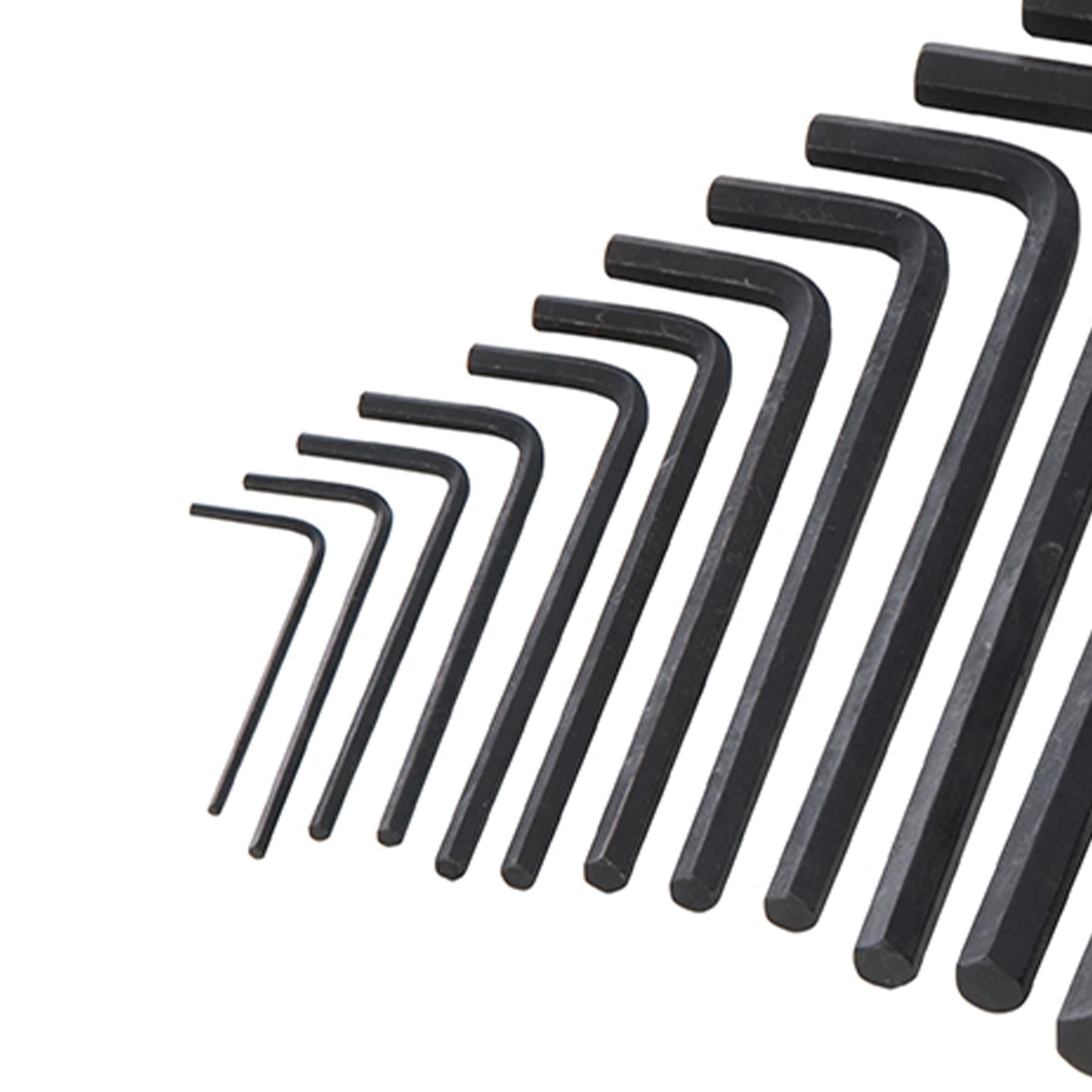 25Pce Hex Key Long Series Set Metric & Af Chrome Vanadium Steel Quality