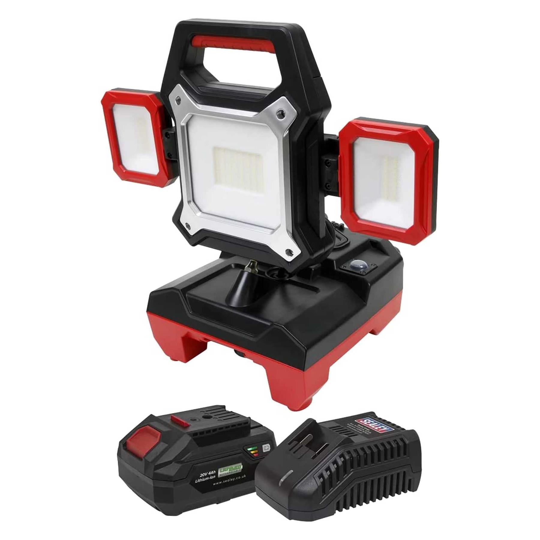 Sealey Cordless/Corded 20V 4Ah SV20 Series Worklight Kit SMD LED 4000lm