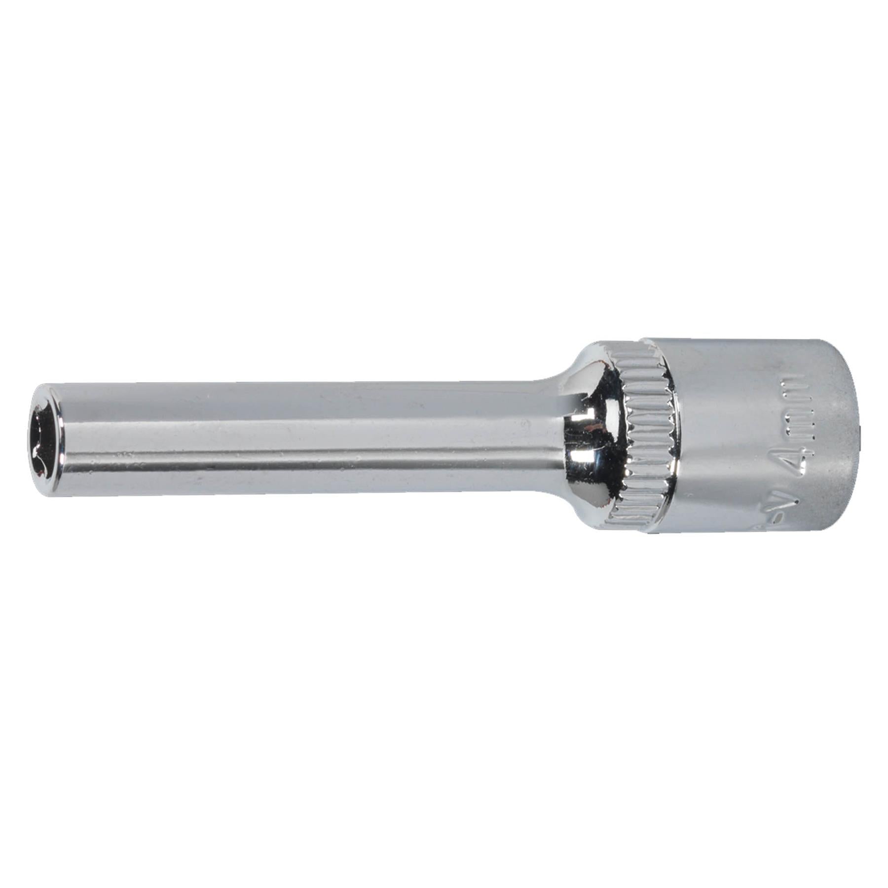 Sealey WallDrive Socket 4mm Deep 1/4"Sq Drive Fully Polished