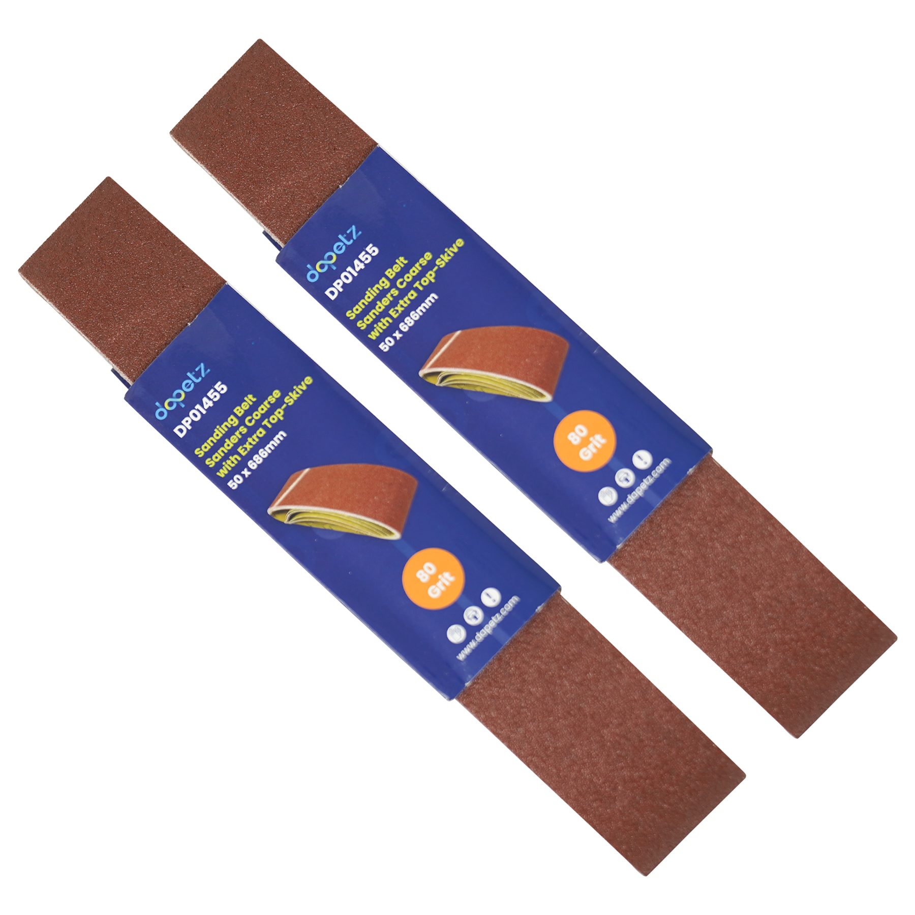 Sanding Belts 50 X 686mm 10Pk 80 Grit Sander File Wood Paint Metal Plastic DIY