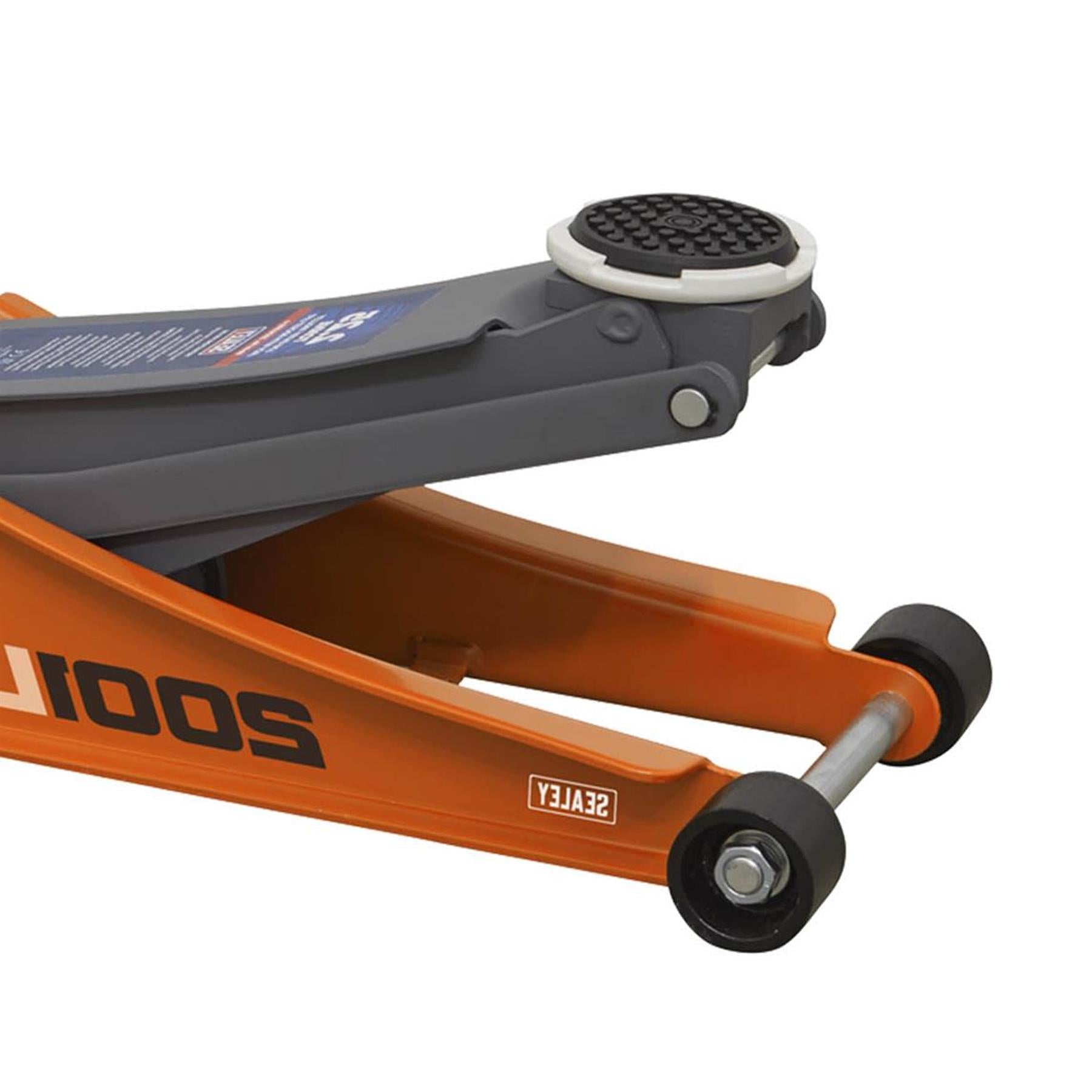 Sealey Trolley Jack 2.25tonne Low Entry Rocket Lift Orange