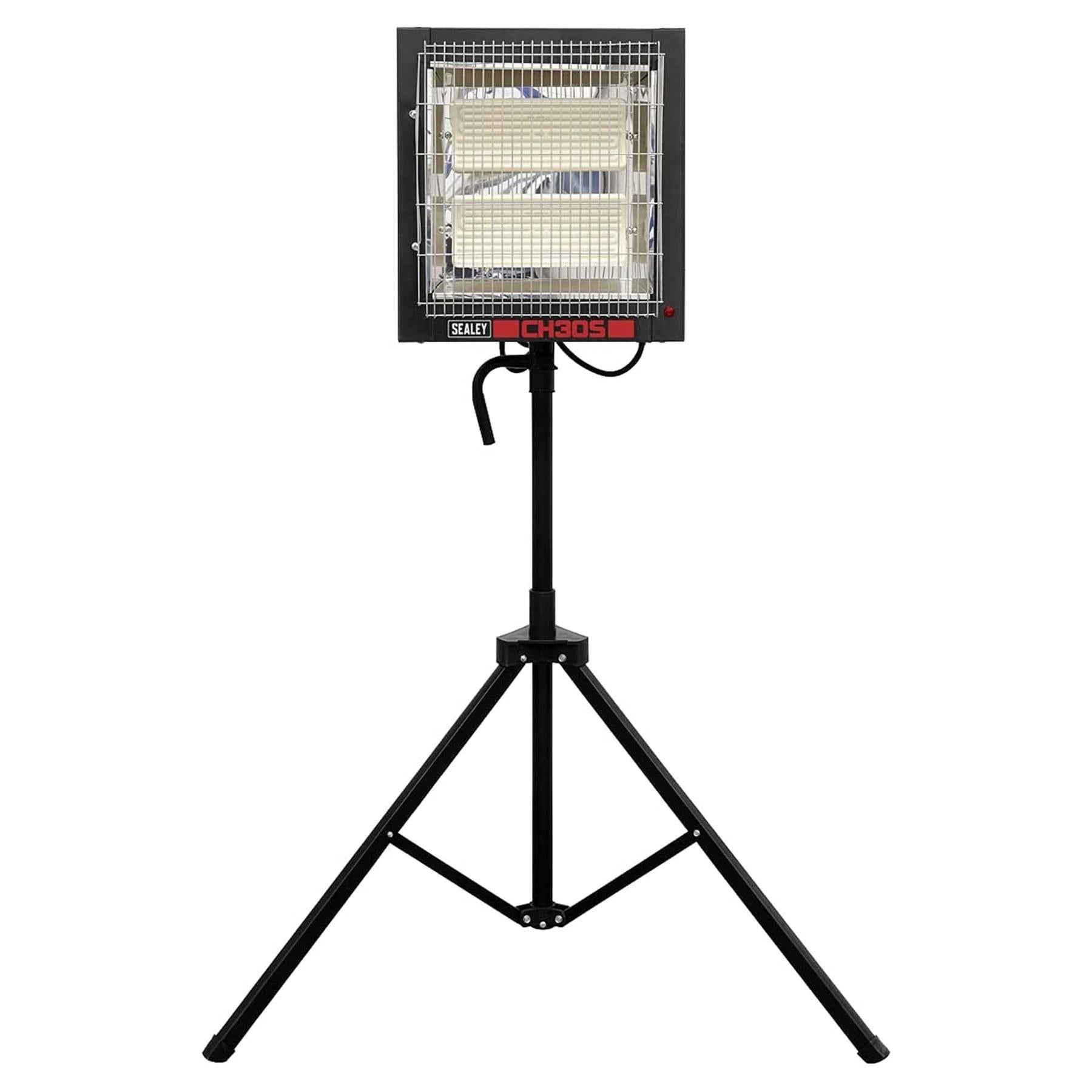 Sealey Ceramic Heater with Telescopic Tripod Stand 1.4/2.8kW 230V