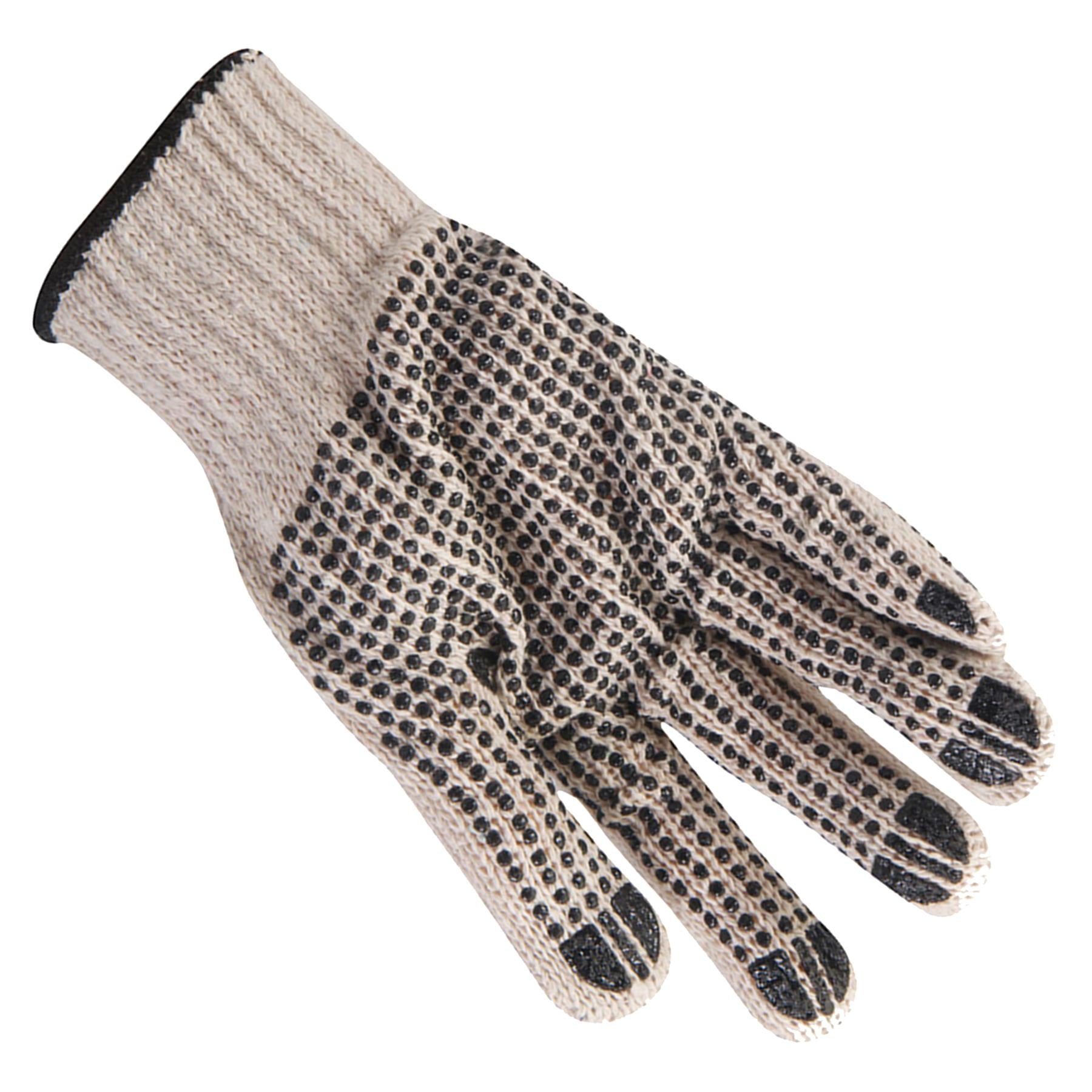 5 X Double-Sided Dot Gloves Comfortable PVC Dot Coat Construction General Use