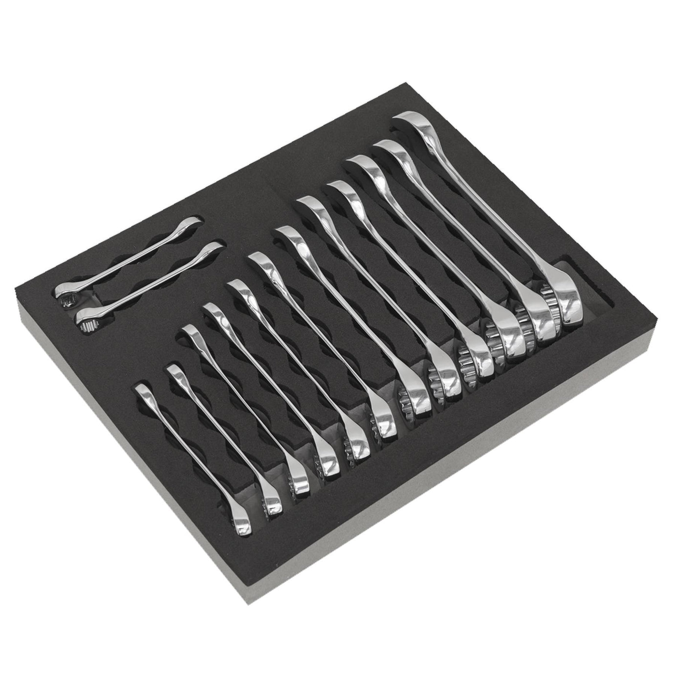 Sealey Combination Spanner Set 14pc Stubby