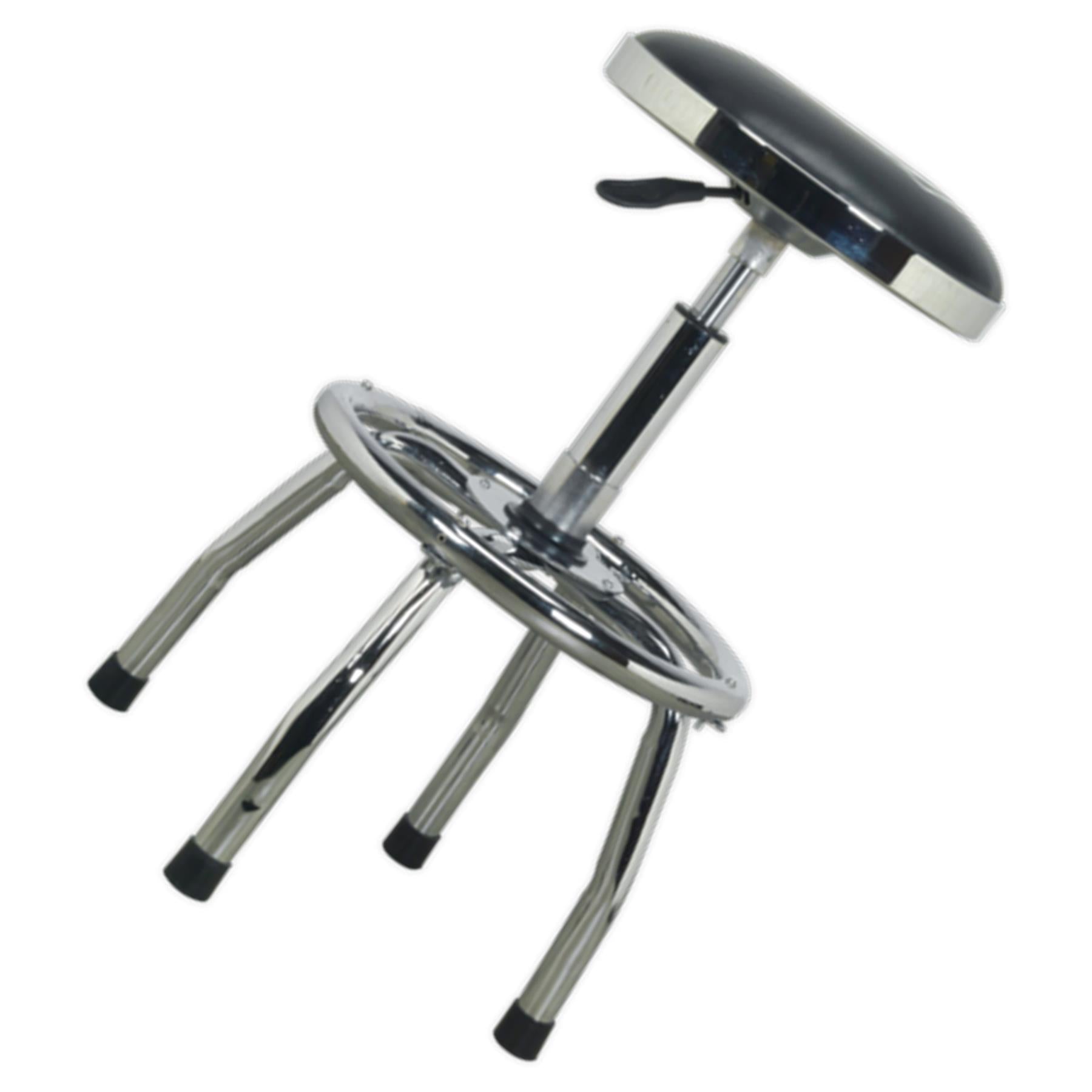 Sealey Workshop Stool Heavy-Duty Pneumatic Adjustable Height Swivel Seat