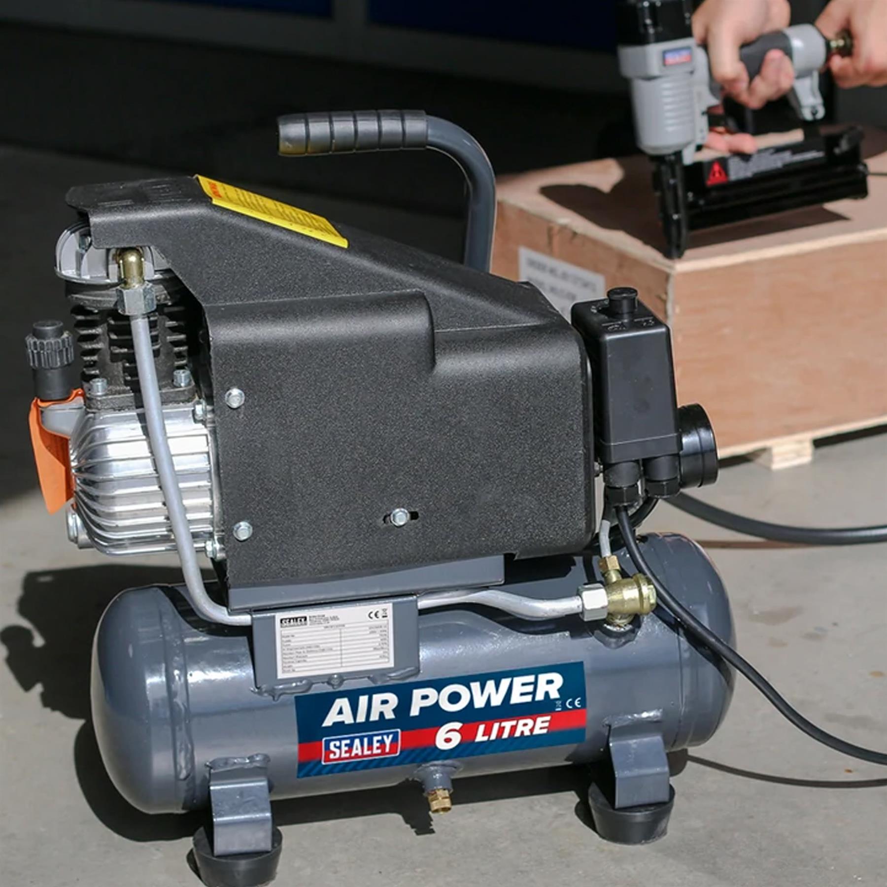 Sealey Air Compressor 6L Direct Drive 1hp