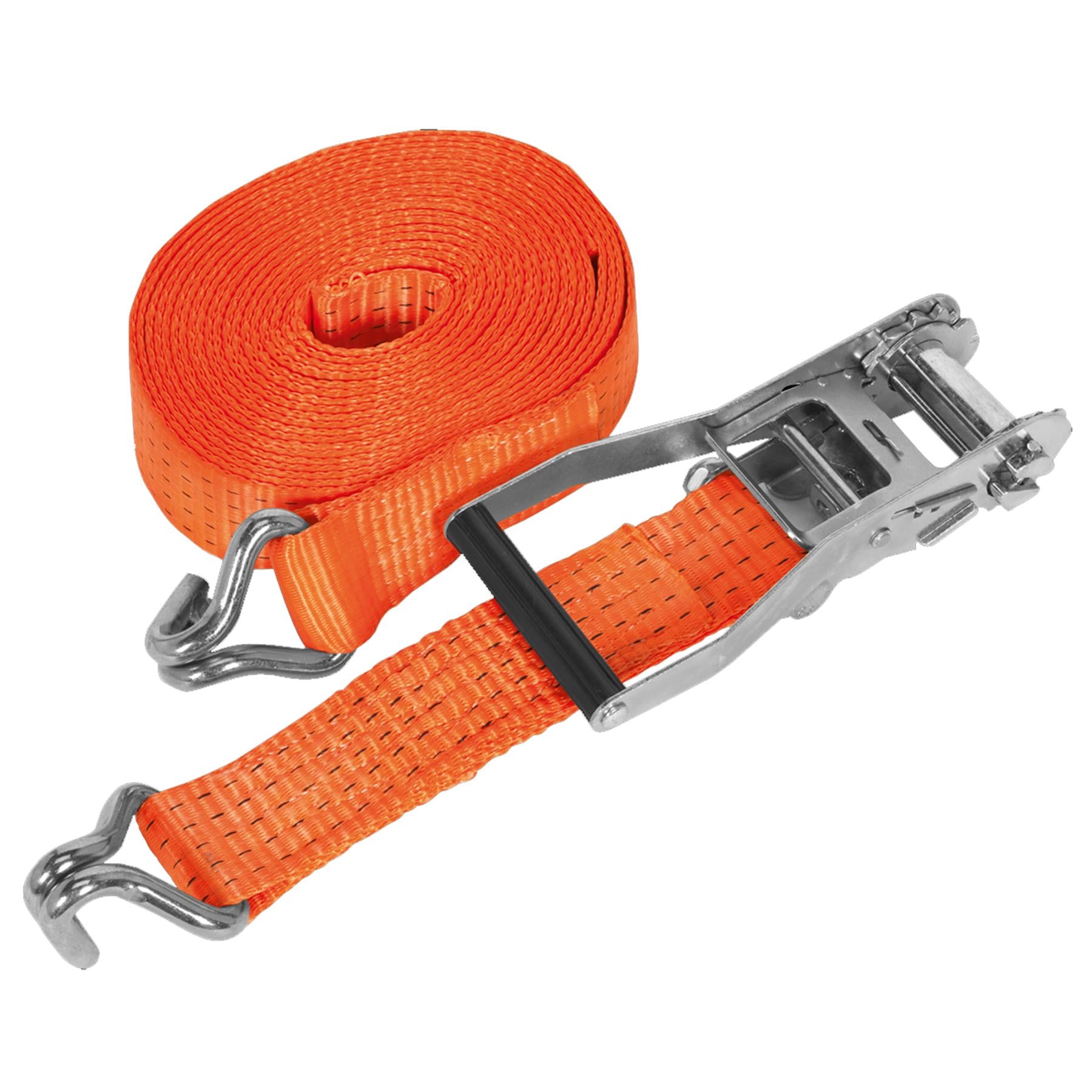 Sealey Ratchet Tie Down 50mm x 6m Polyester Webbing 5000kg Breaking Strength