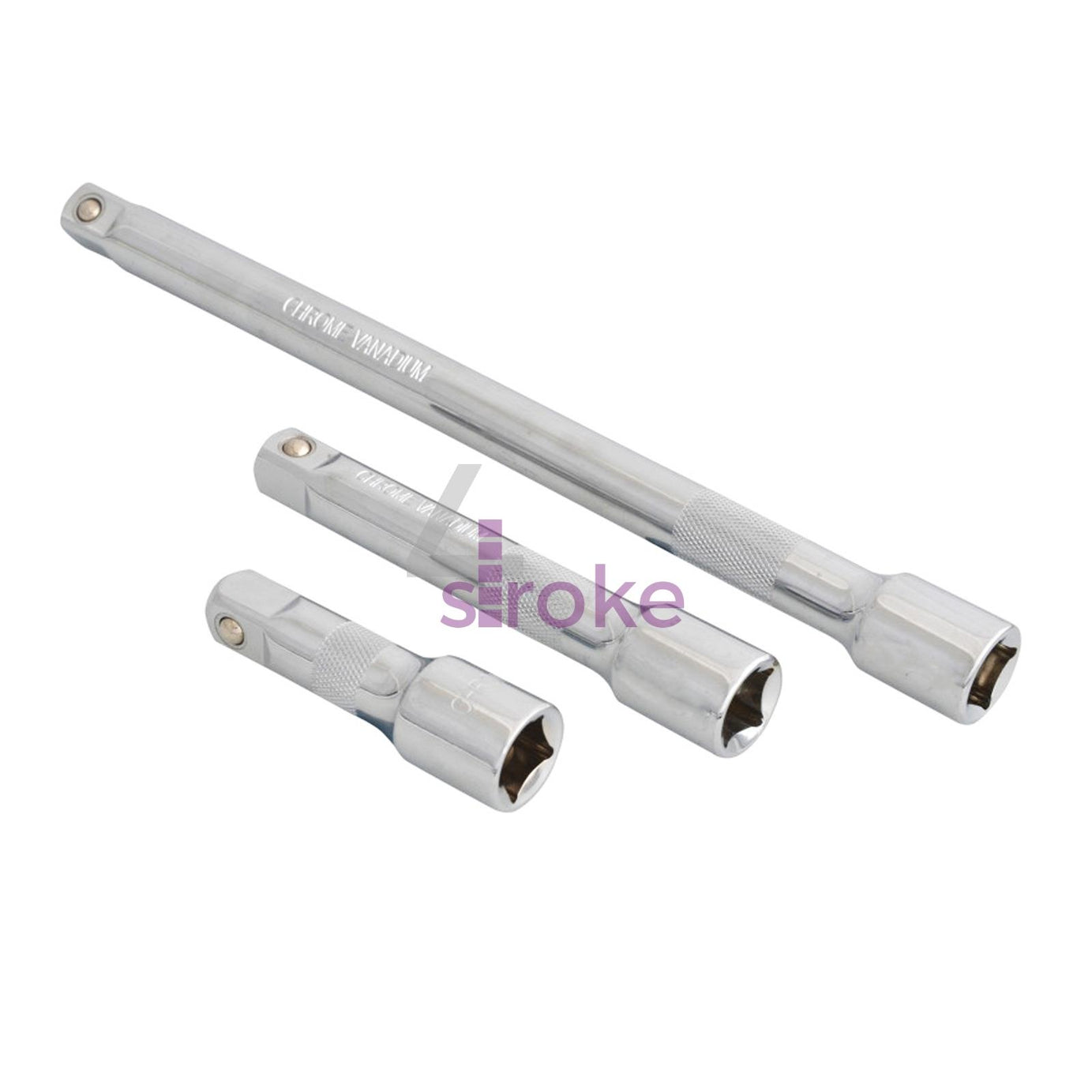 BlueSpot 3 Piece Spring Loaded 1/2 Inch Extension Bar Set 3, 5 and 10 Inch