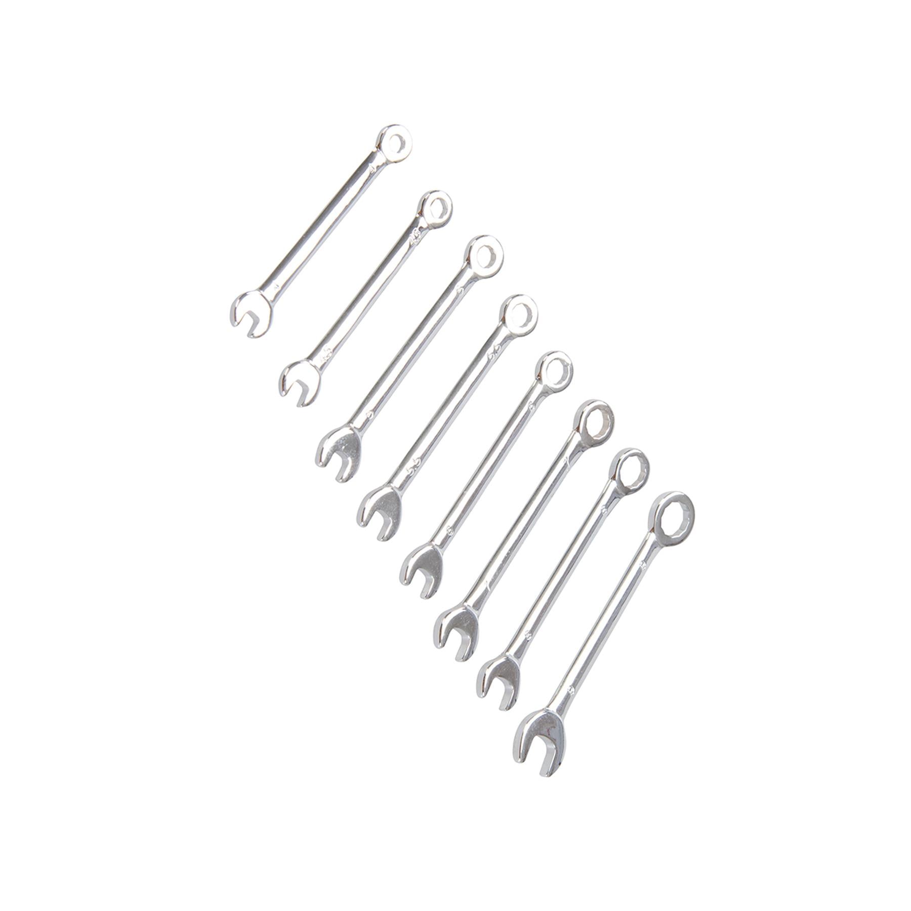 King Dick Miniature Combination Spanner Set Metric 8pcs 4 - 9mm