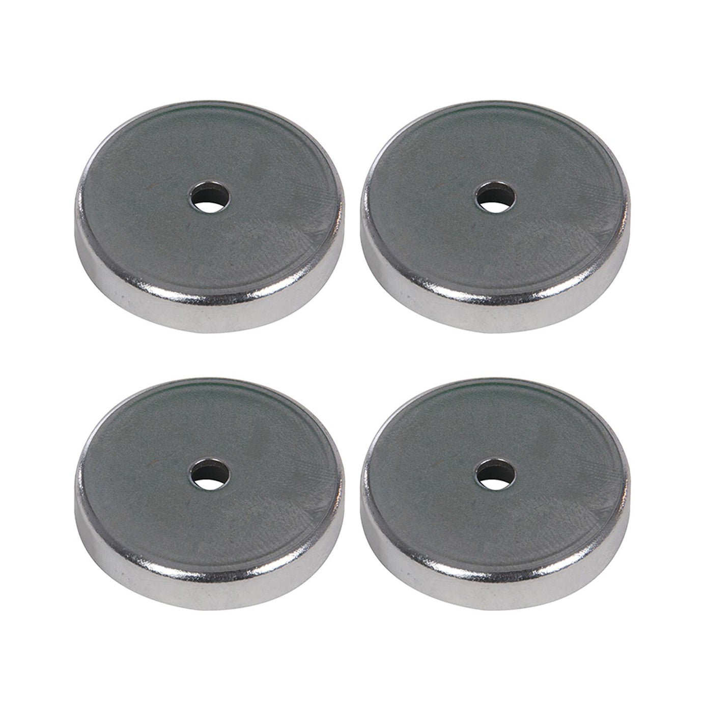 4Pk Ferrite Magnet - 7.2Kg Pull Force Capacity Through Hole Mounting M5 Thread
