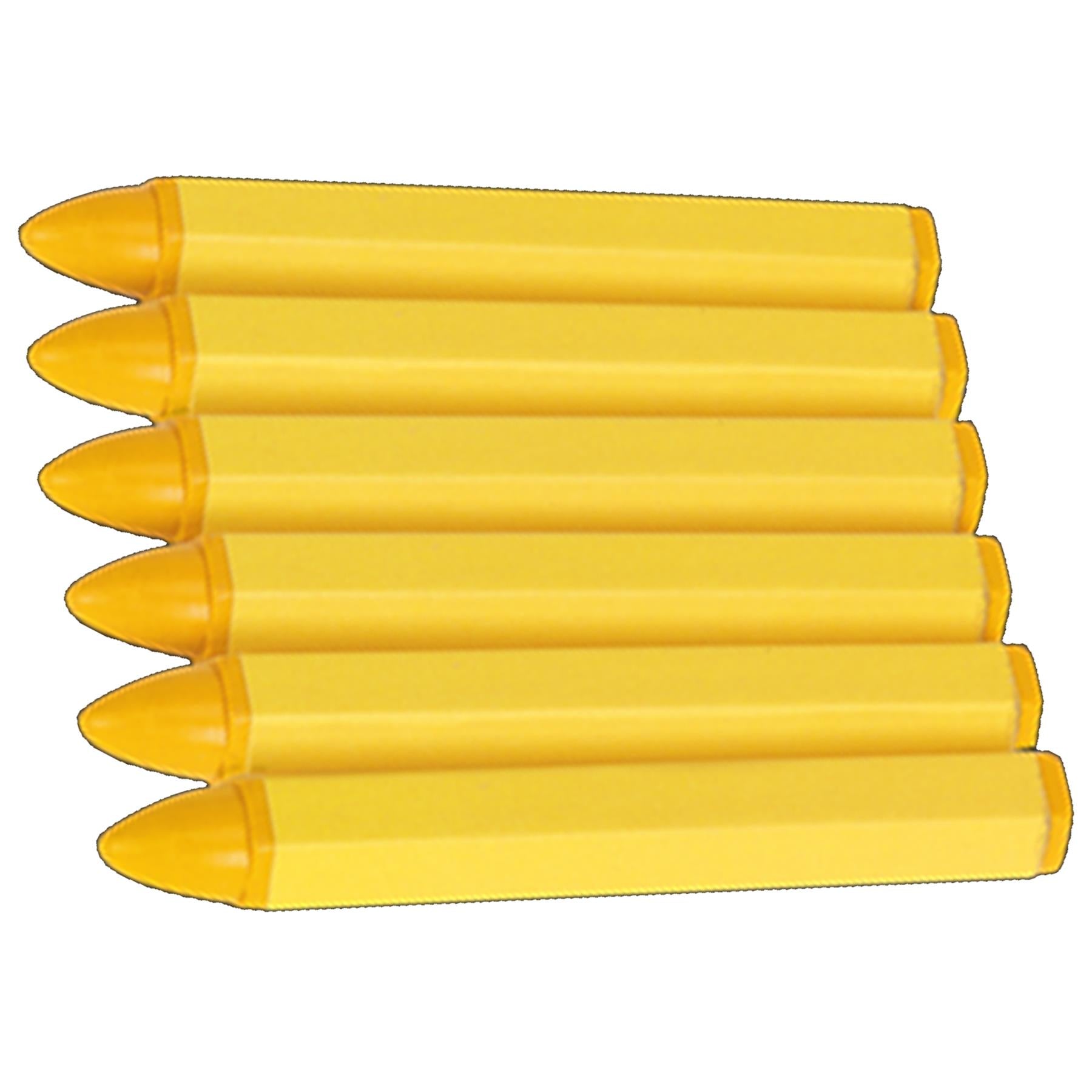 Sealey Tyre Marking Crayon - Yellow Pack of 6