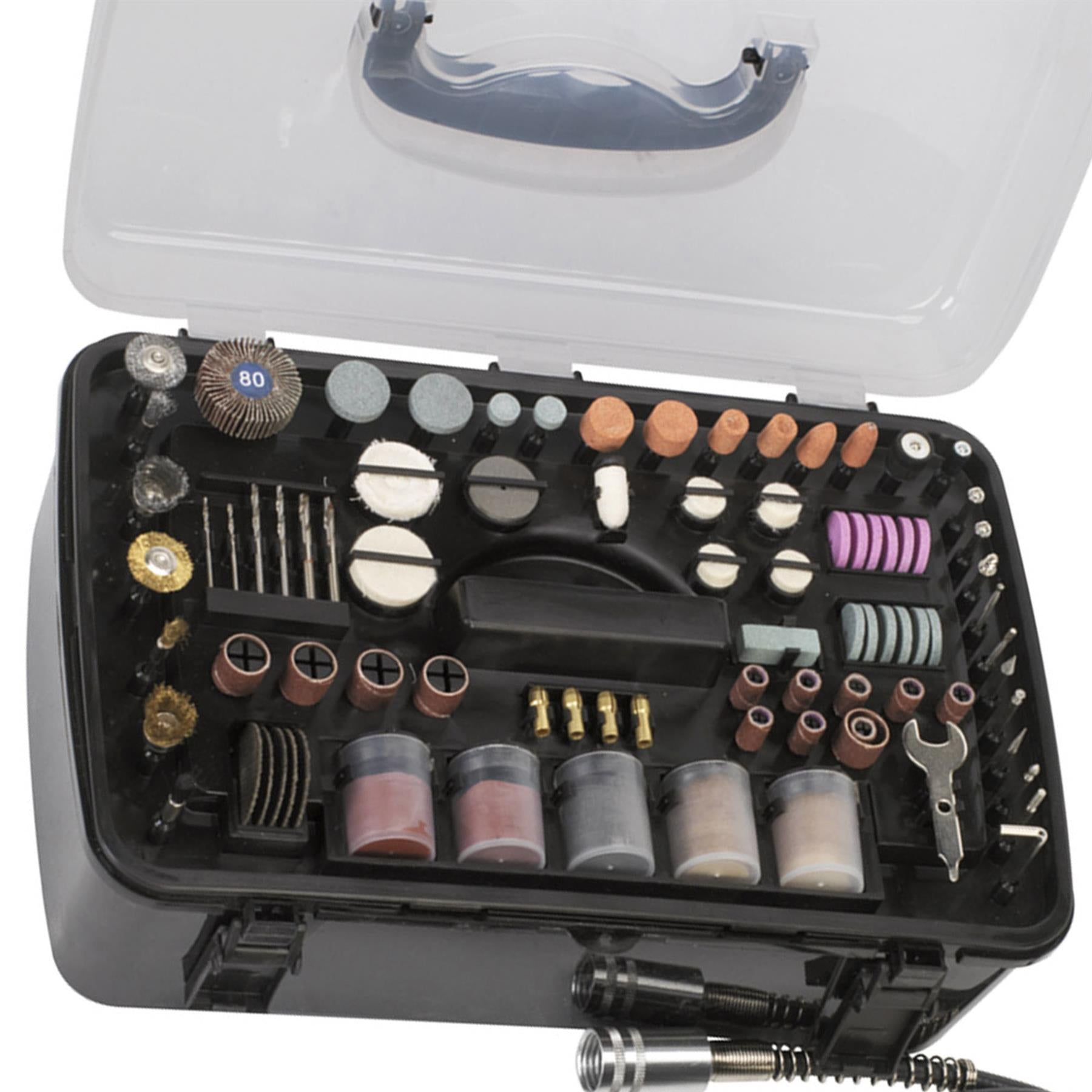 Sealey Multi-Purpose Rotary Tool And Engraver Kit 219pc 230V - Dremel