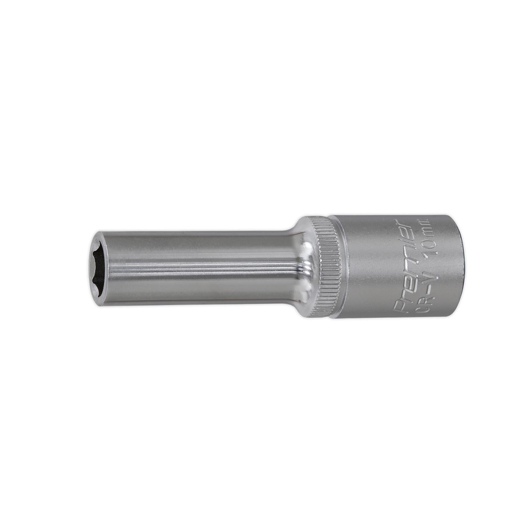 Sealey WallDrive Socket 10mm Deep 1/2"Sq Drive Chrome Vanadium Steel