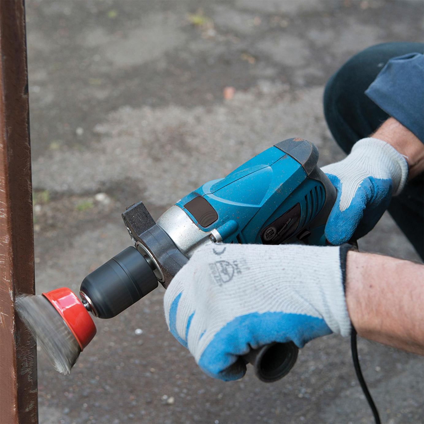 710W Variable Speed Electric Hammer Action Power Drill For Steel Concrete & Wood