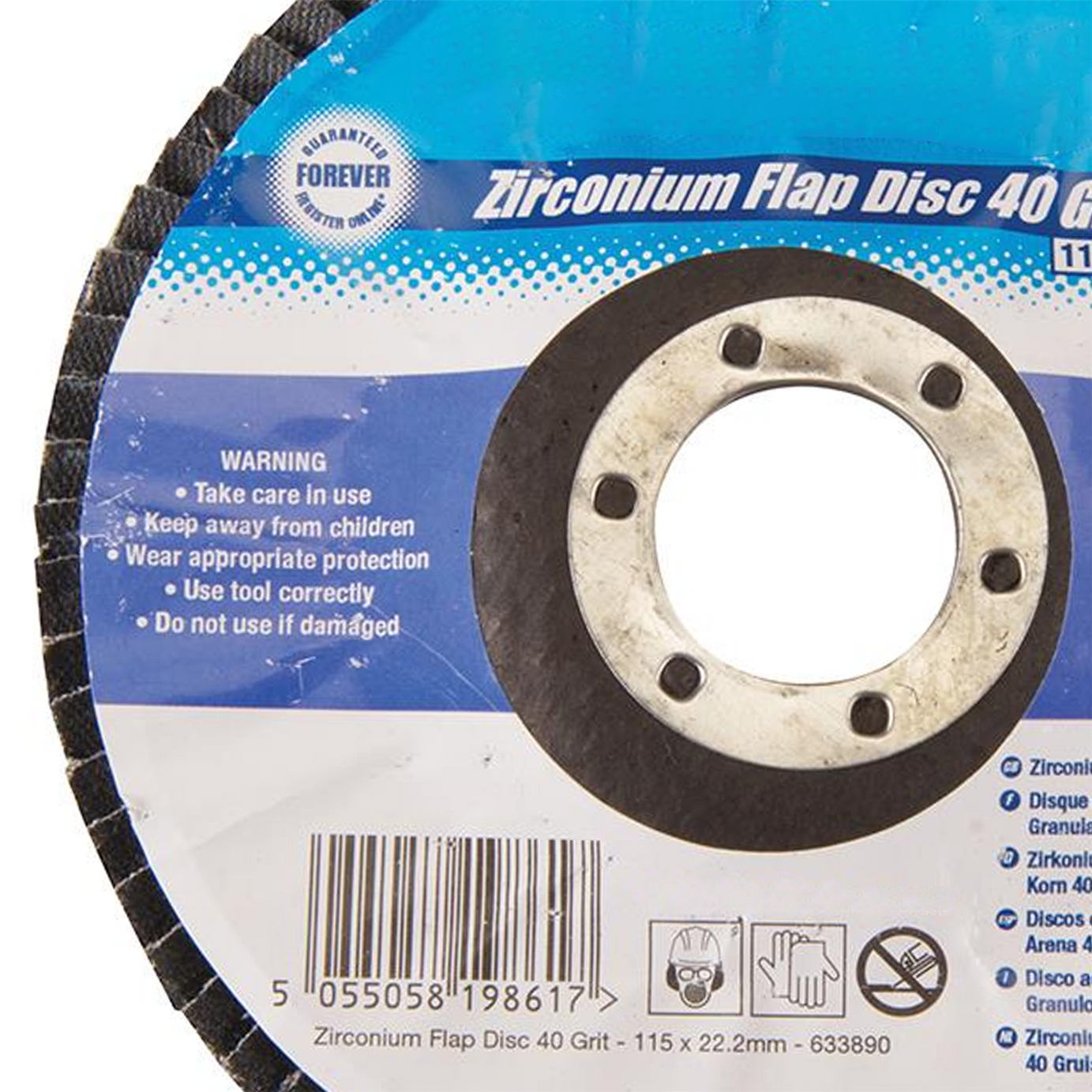Zirconium Flap Sanding Finishing Disc 115mm 40 Grit Long-life SelfRenewing