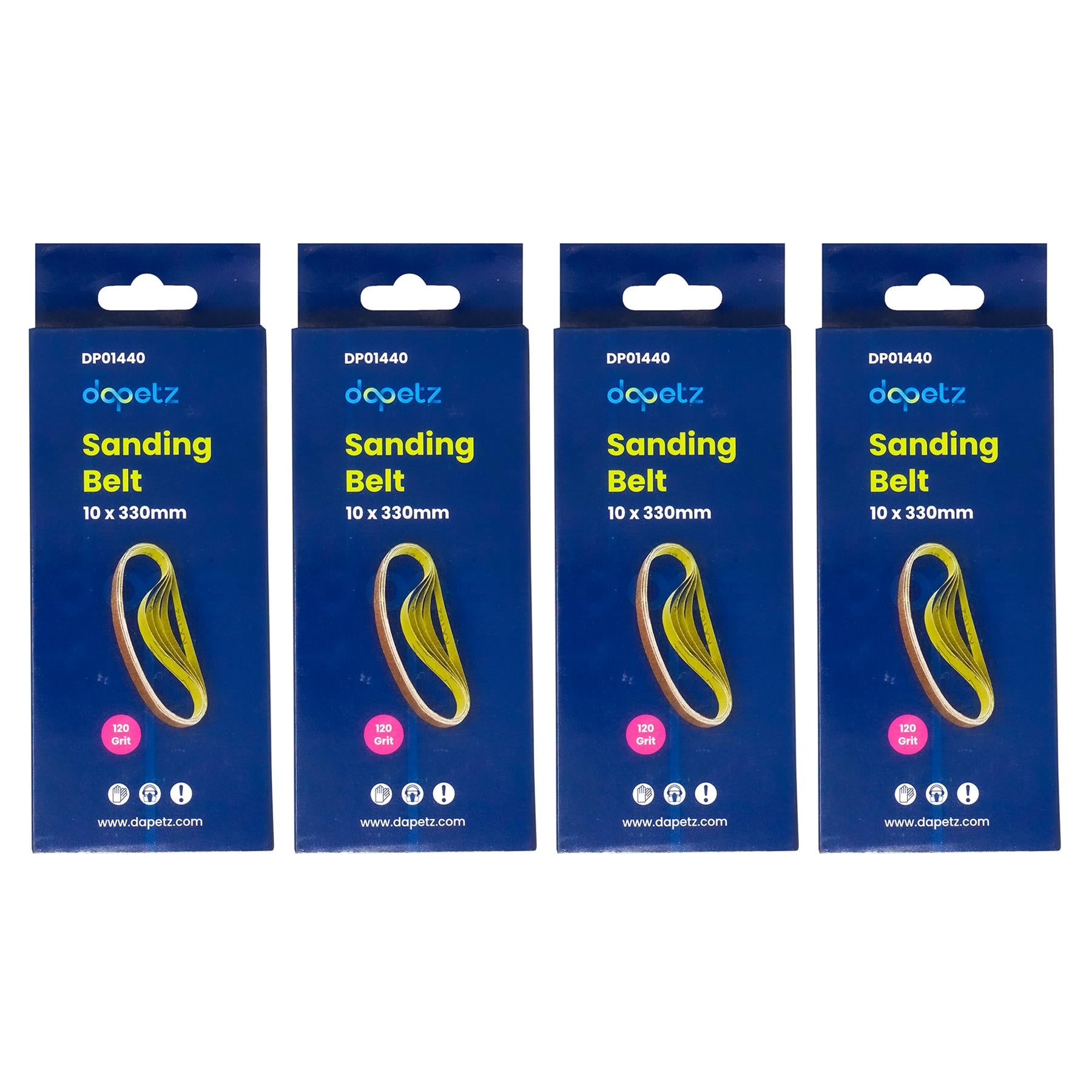 330mm x 10mm 120G Belt Power Finger File Sander Abrasive Sanding Belts 20pk