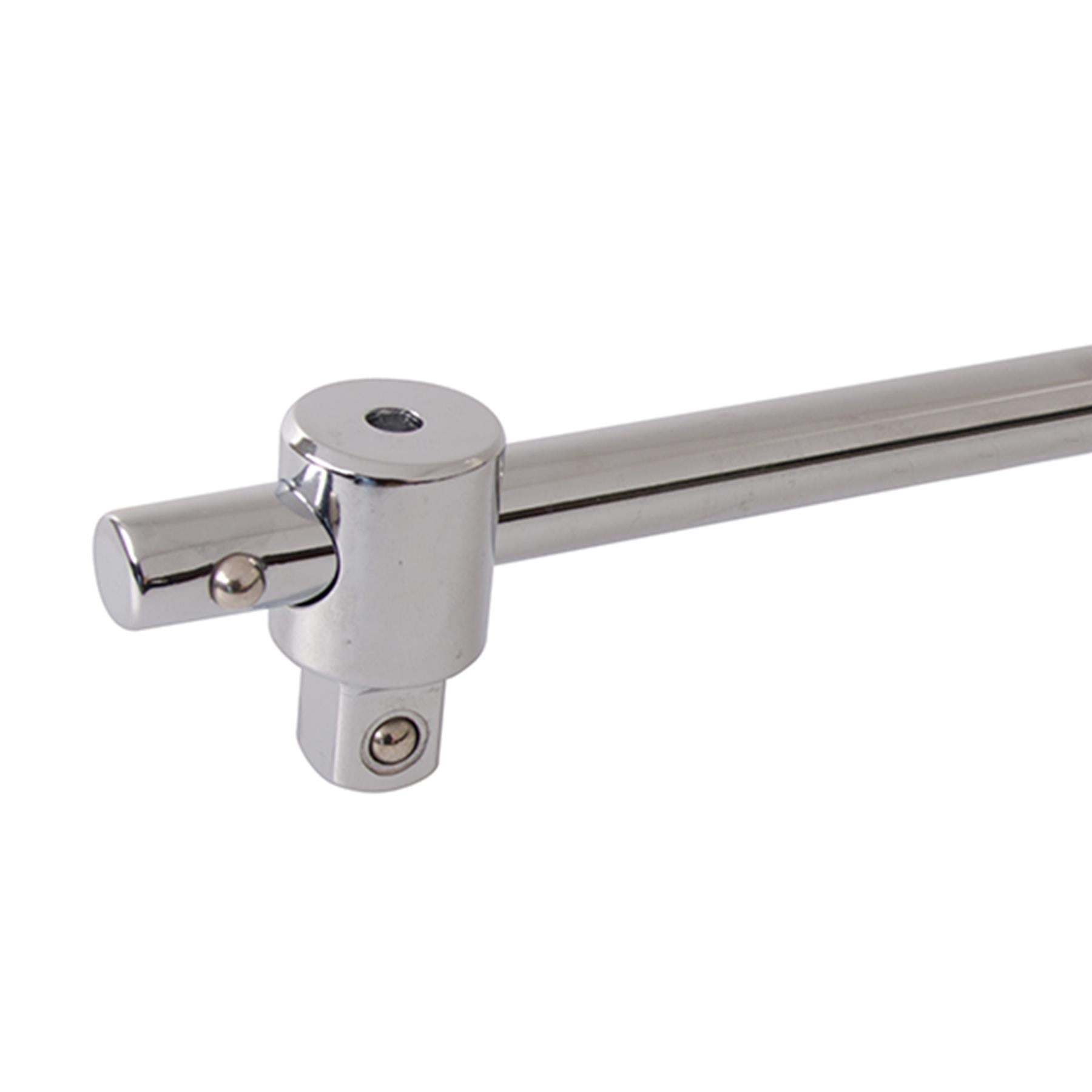 Sliding T-Bar 1/2" 250mm Handle Socket Drive Sping Loaded Strong Hardend