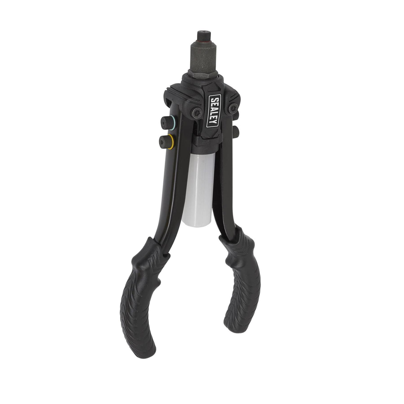 Sealey Short-Arm/Compact Riviter With Collection Bowl Heavy Duty Gun/Tool