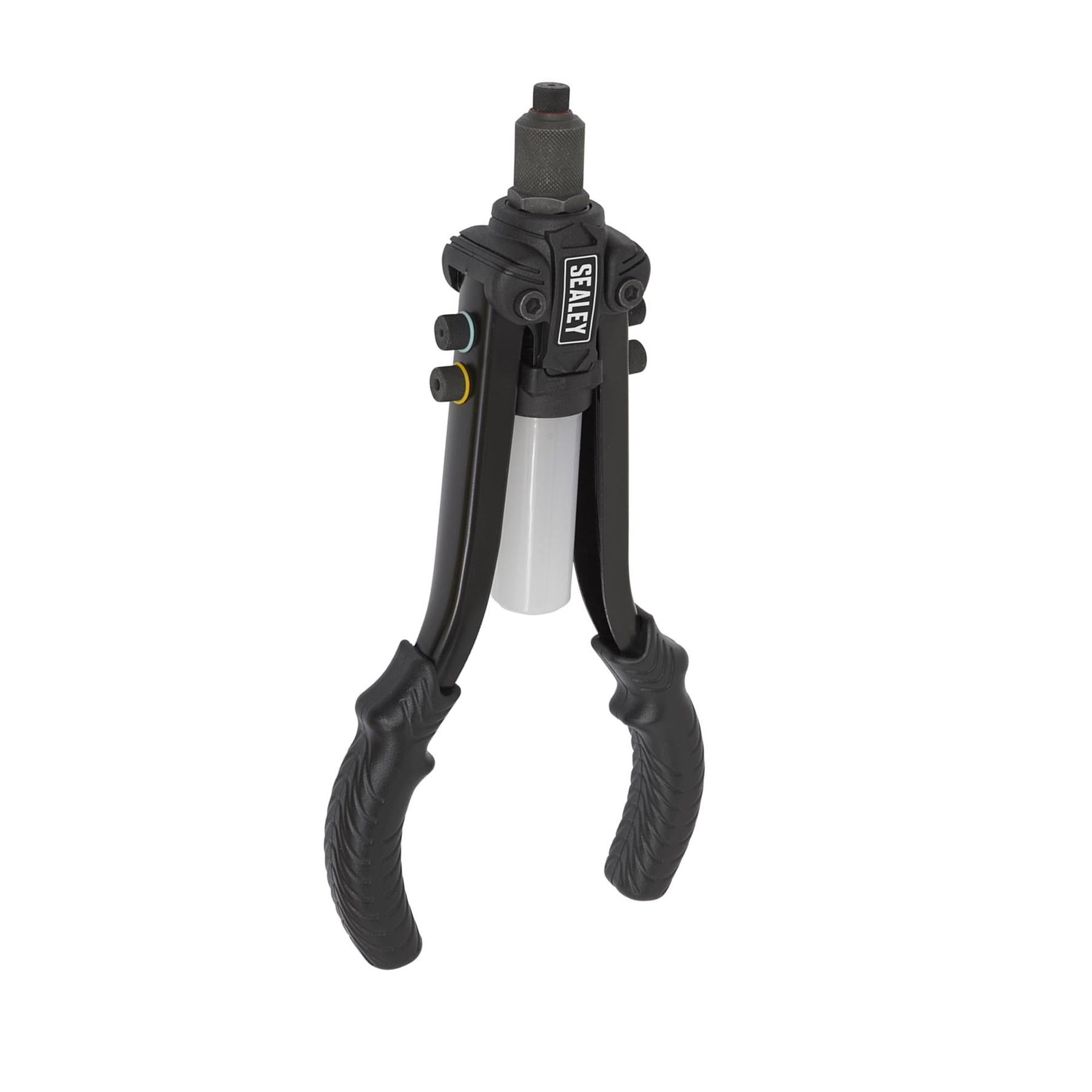 Sealey Short-Arm/Compact Riviter With Collection Bowl Heavy Duty Gun/Tool