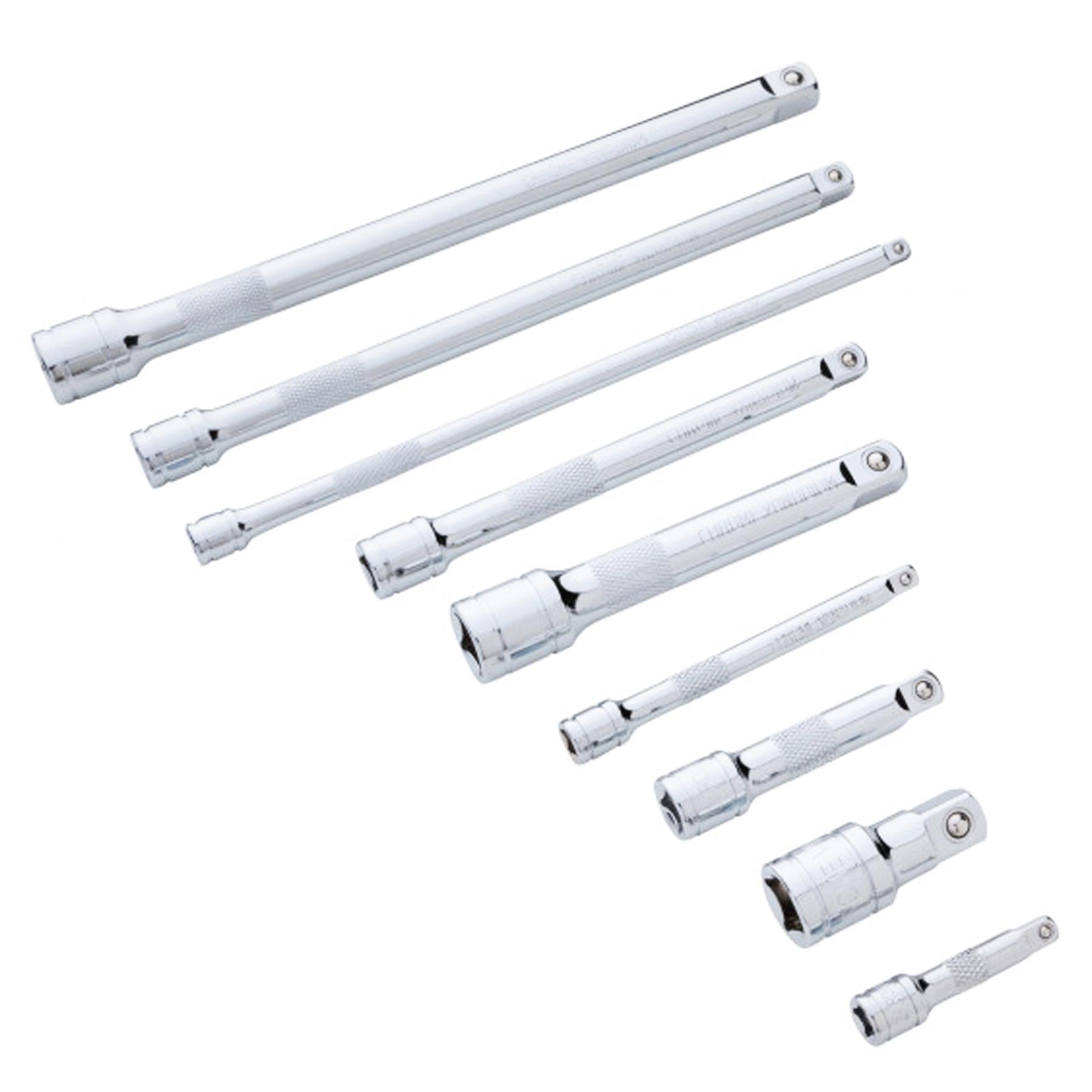 BlueSpot 9pc 1/4" 3/8" 1/2" dr Impact Extension Bar Set, Socket Bars