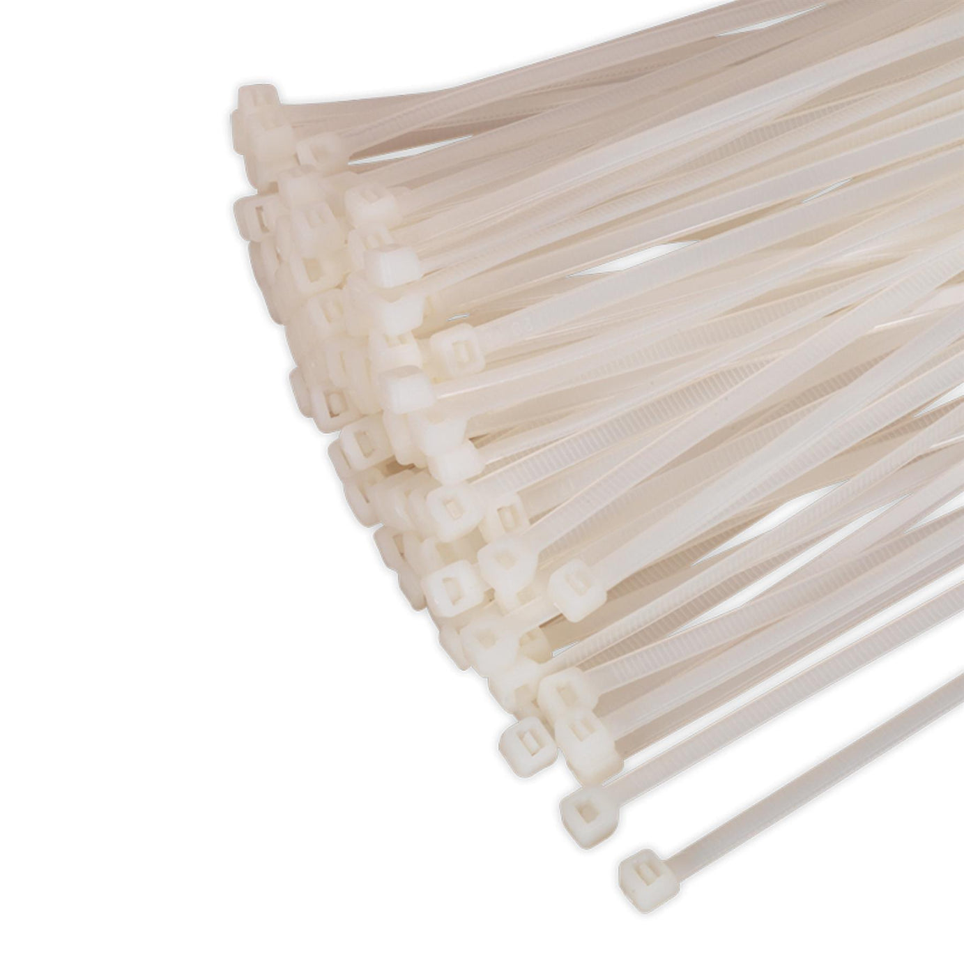 Sealey Cable Tie 200 x 4.8mm White Pack of 100