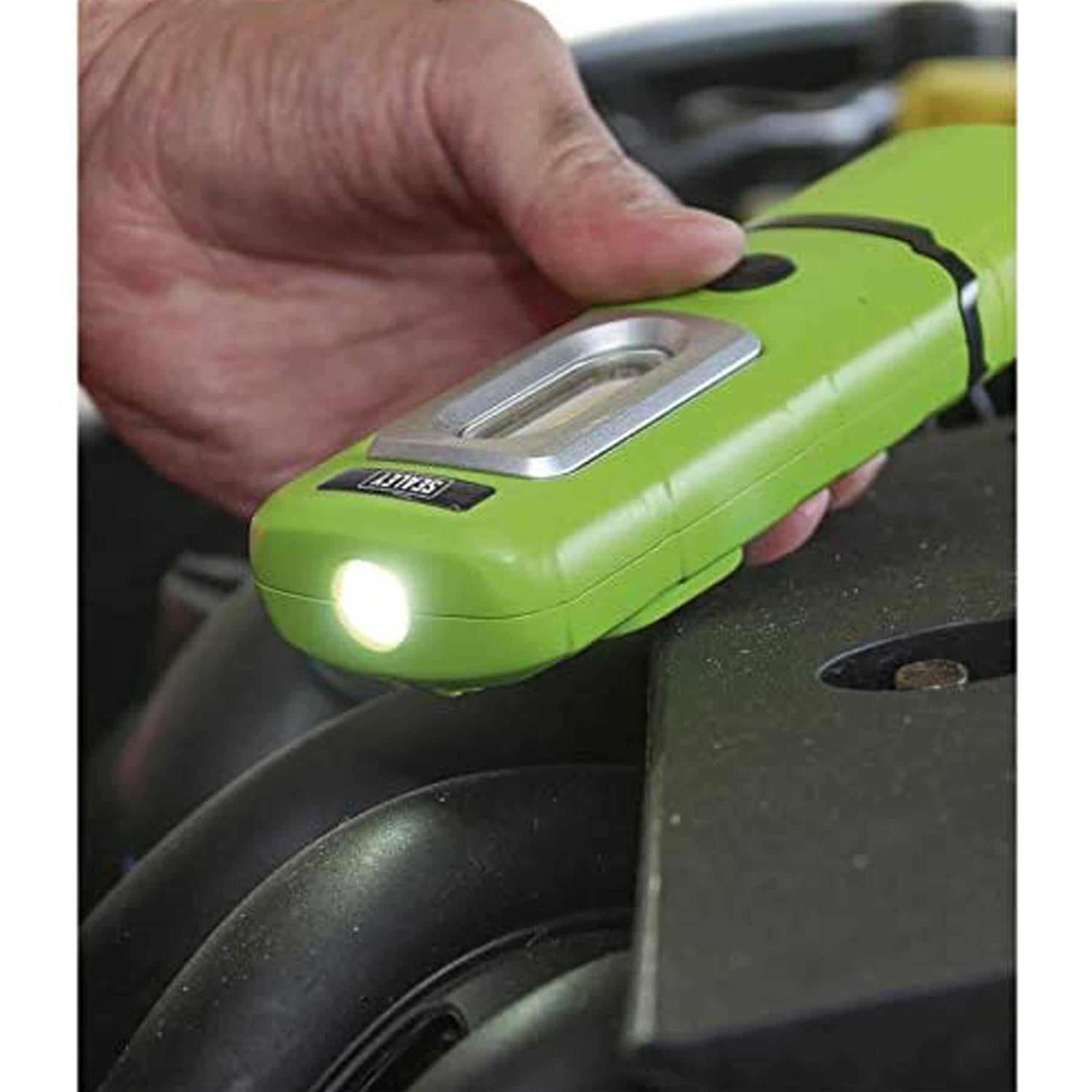Sealey R/Charge 360 Insp Light 3W COB & 1W SMD LED Green Li-Poly