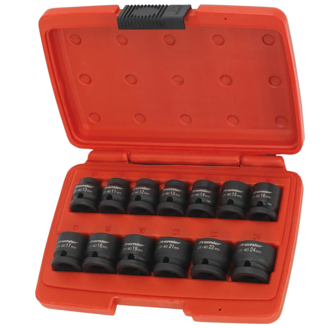 Sealey Impact Socket Set 13pc 1/2"Sq Drive Low Profile Metric