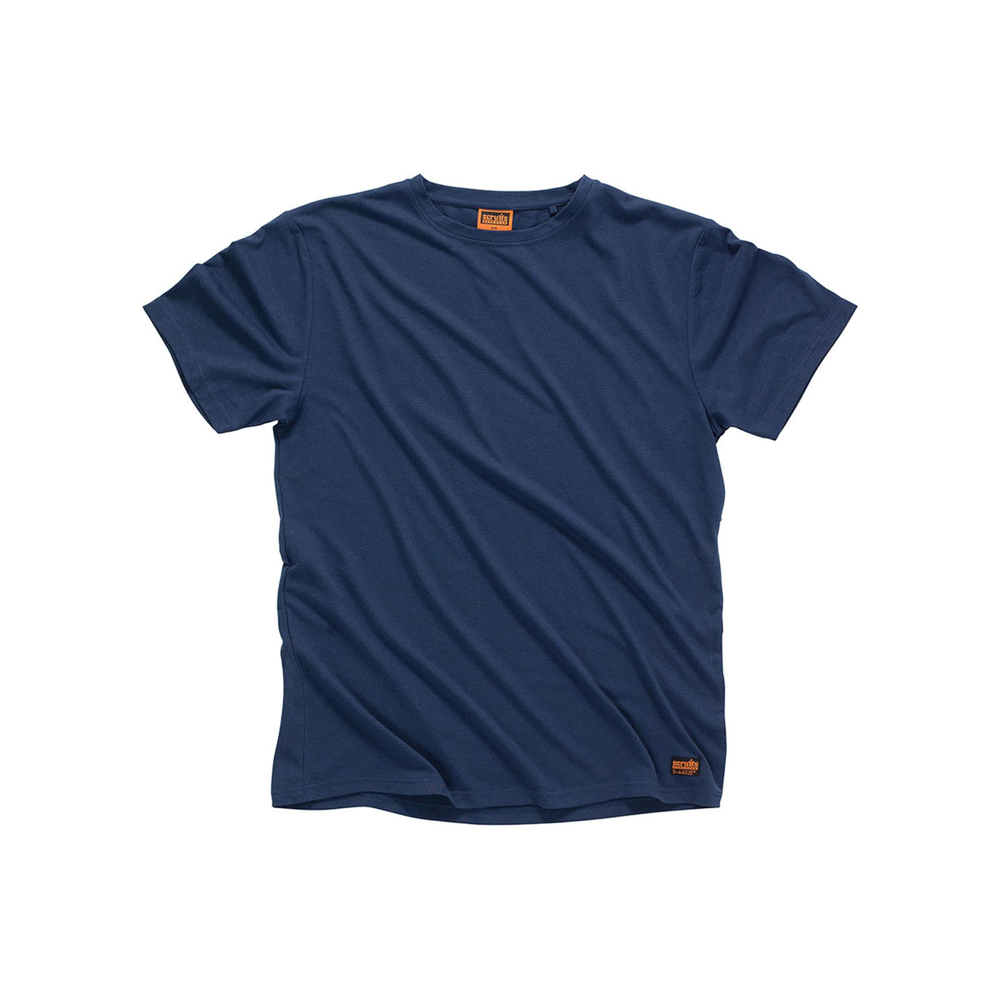 Scruffs Crew Neck T Shirt Short Sleeve Workwear Work Top Navy L