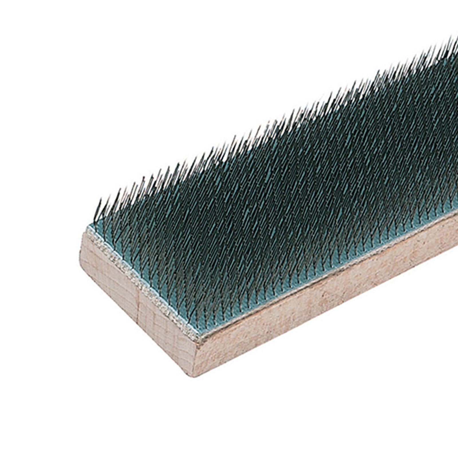 File Card Brush Wooden 40mm Ultra-Fine Hardened Steel Wire And Wooden Back