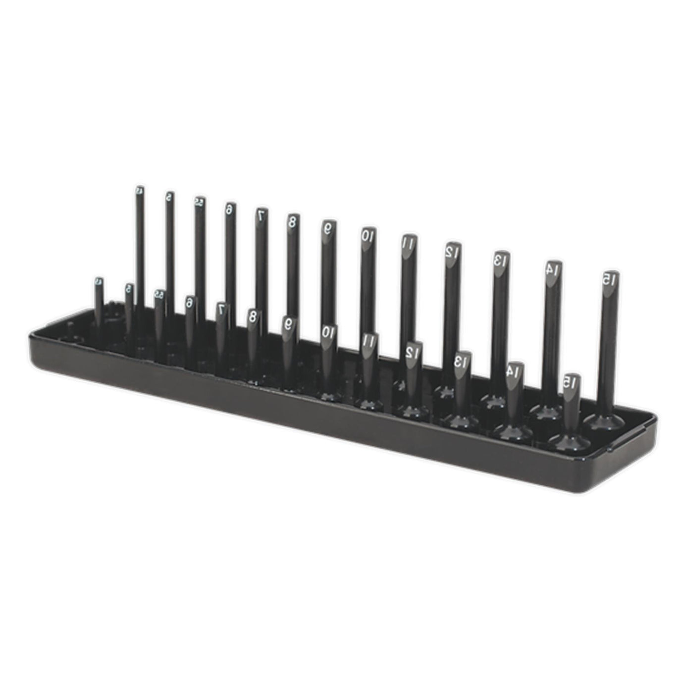 Sealey Socket Holder 1/4"Sq Drive 4-15mm