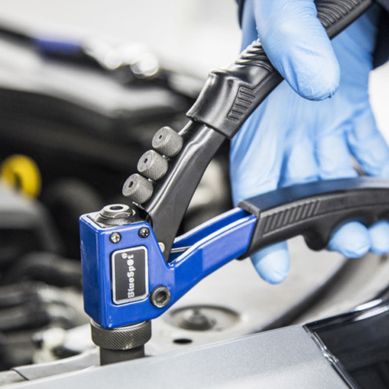 Rivet Gun Pop Riveter Heavy Duty Riveting 2.4mm-4.8mm Rivets BlueSpot