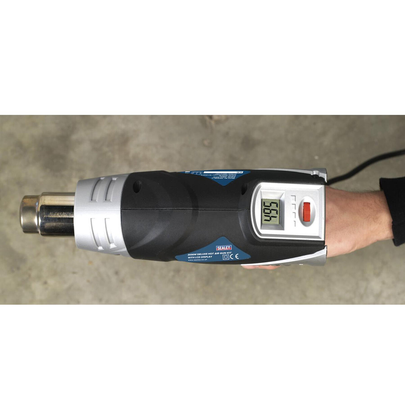 Sealey Deluxe Hot Air Gun Kit with LED Display 2000W 80-600�C