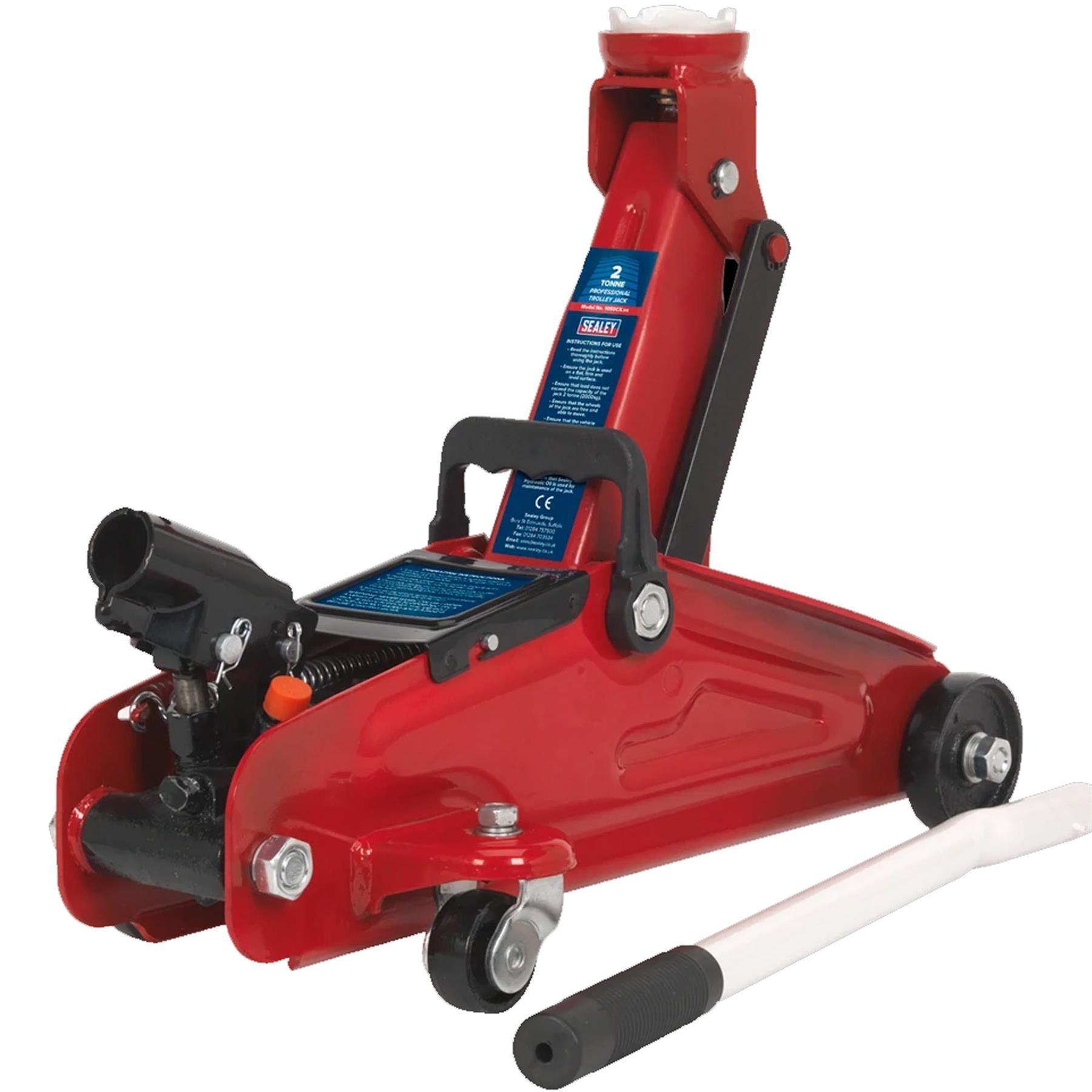 Sealey Trolley Jack 2tonne Short Chassis