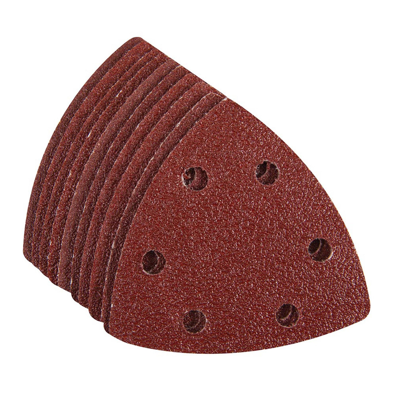 Triangle Sanding Sheets 90mm 10Pk Grit 60 Hook & Loop Aluminium Oxide Kit