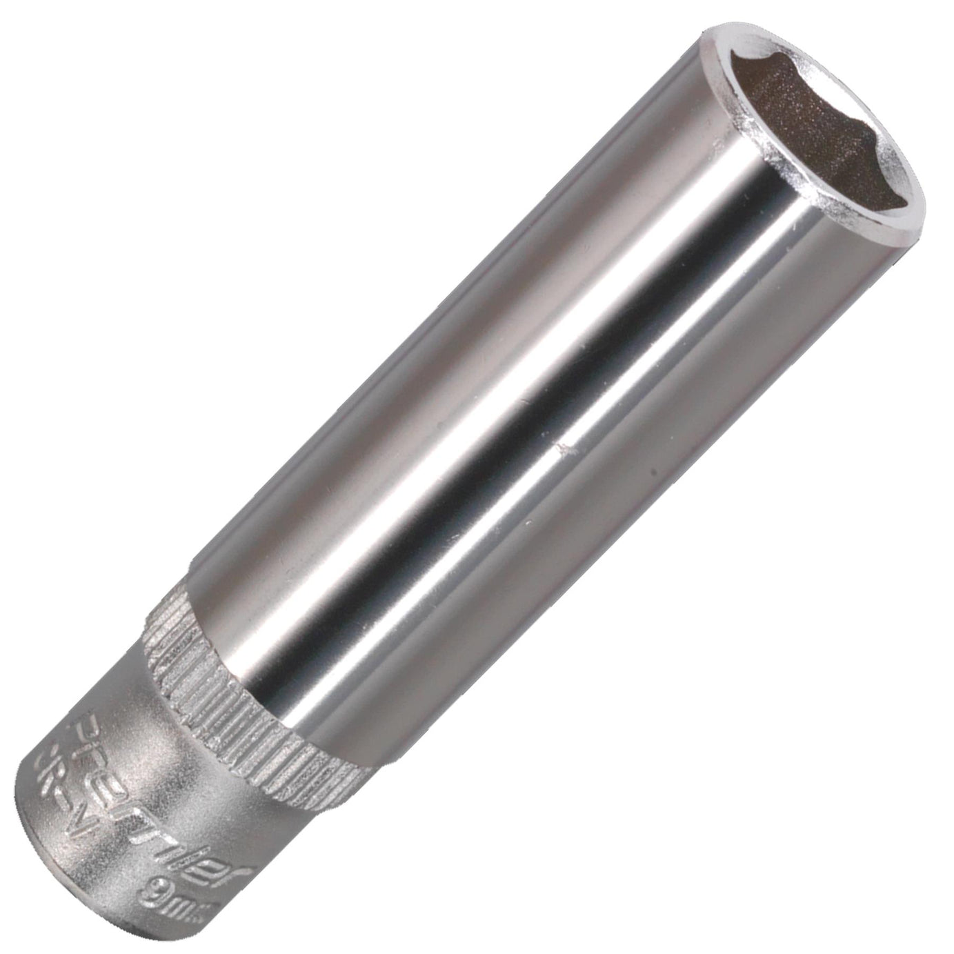 Sealey WallDrive Socket 9mm Deep 1/4"Sq Drive Chrome Vanadium steel