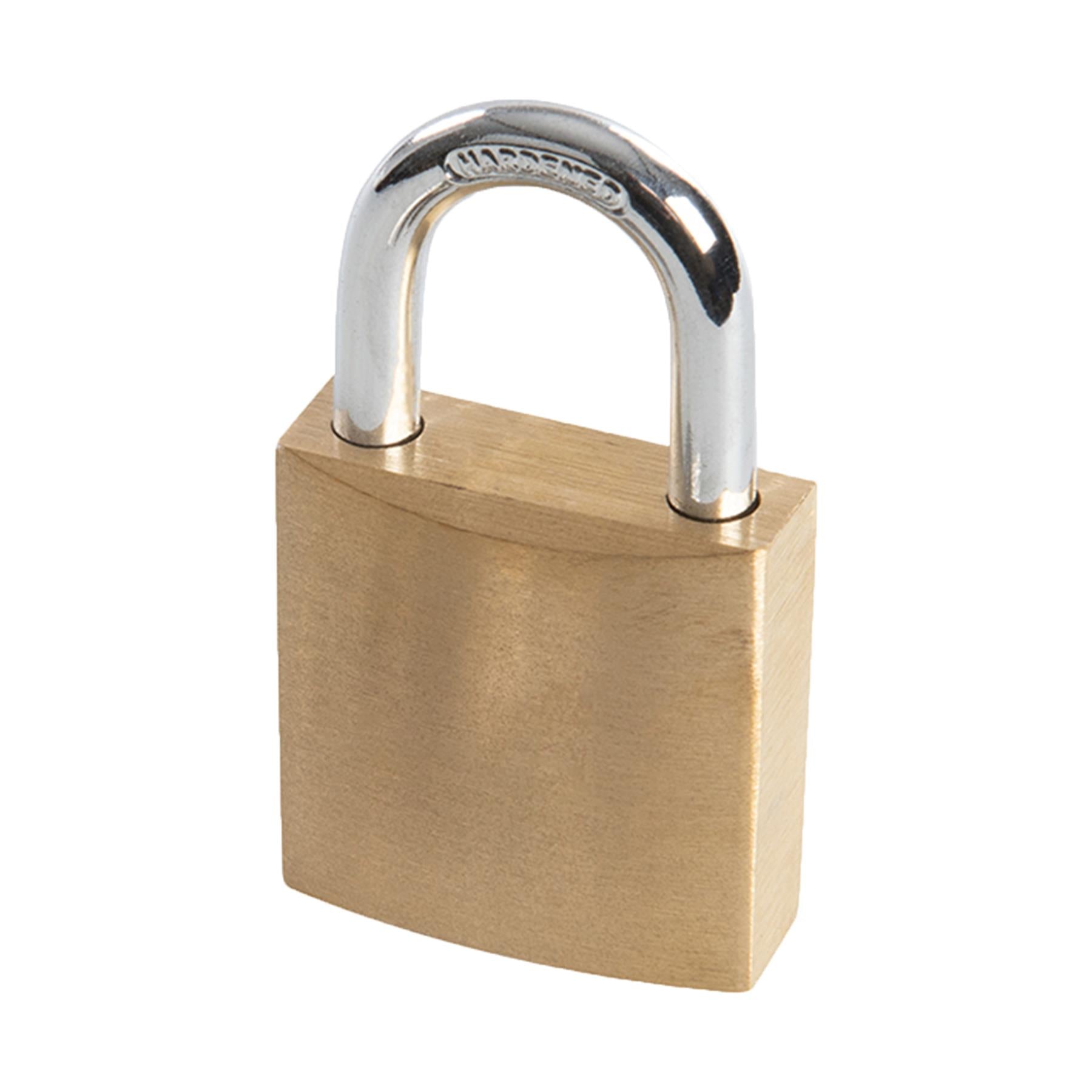 30mm Brass Body Solid Chrome Plated Padlock Hardened Multi-Pin Tumbler Lock