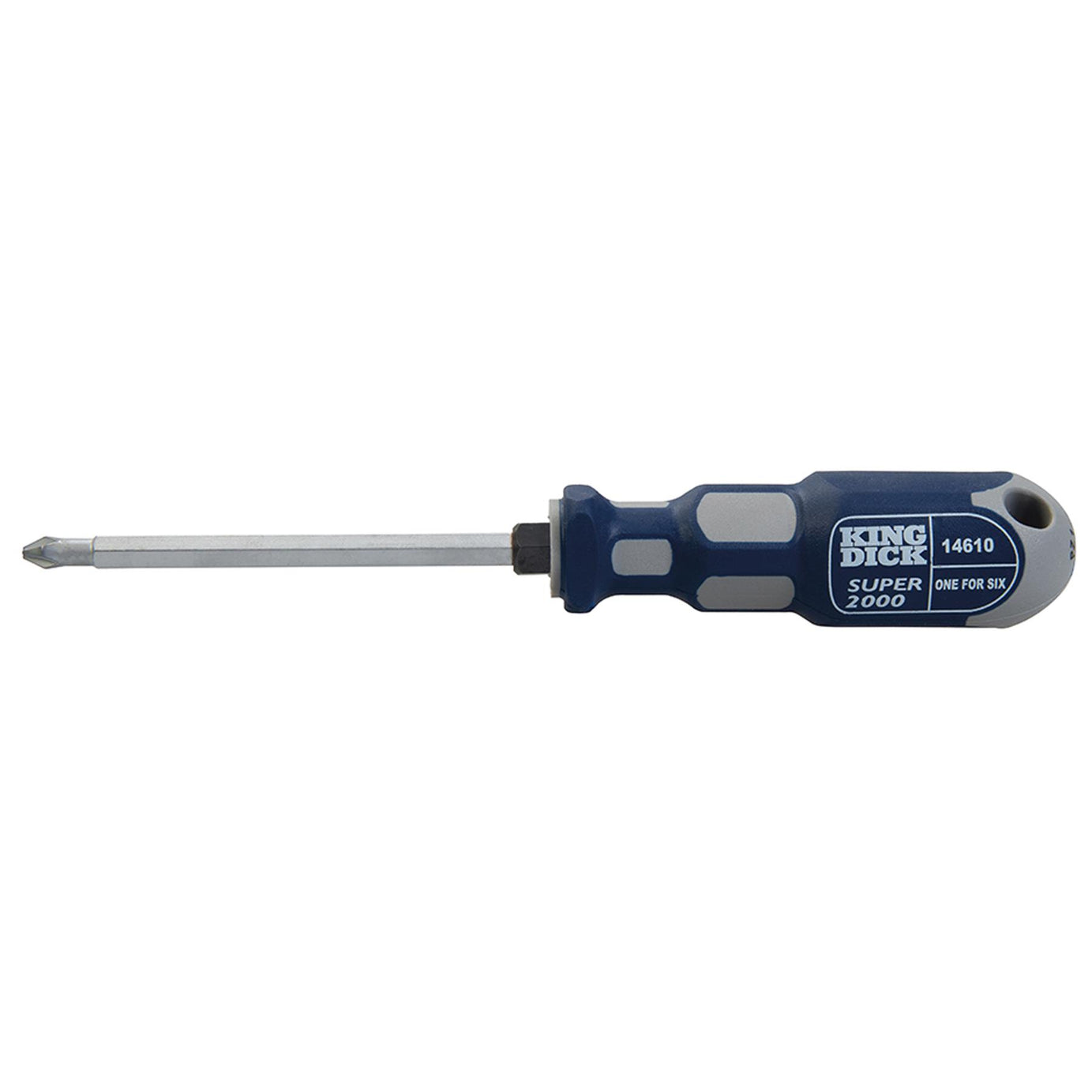 King Dick 6 in 1 Universal Screwdriver Fits Pozi 1, 2 & 3 and Phillips 1, 2 & 3