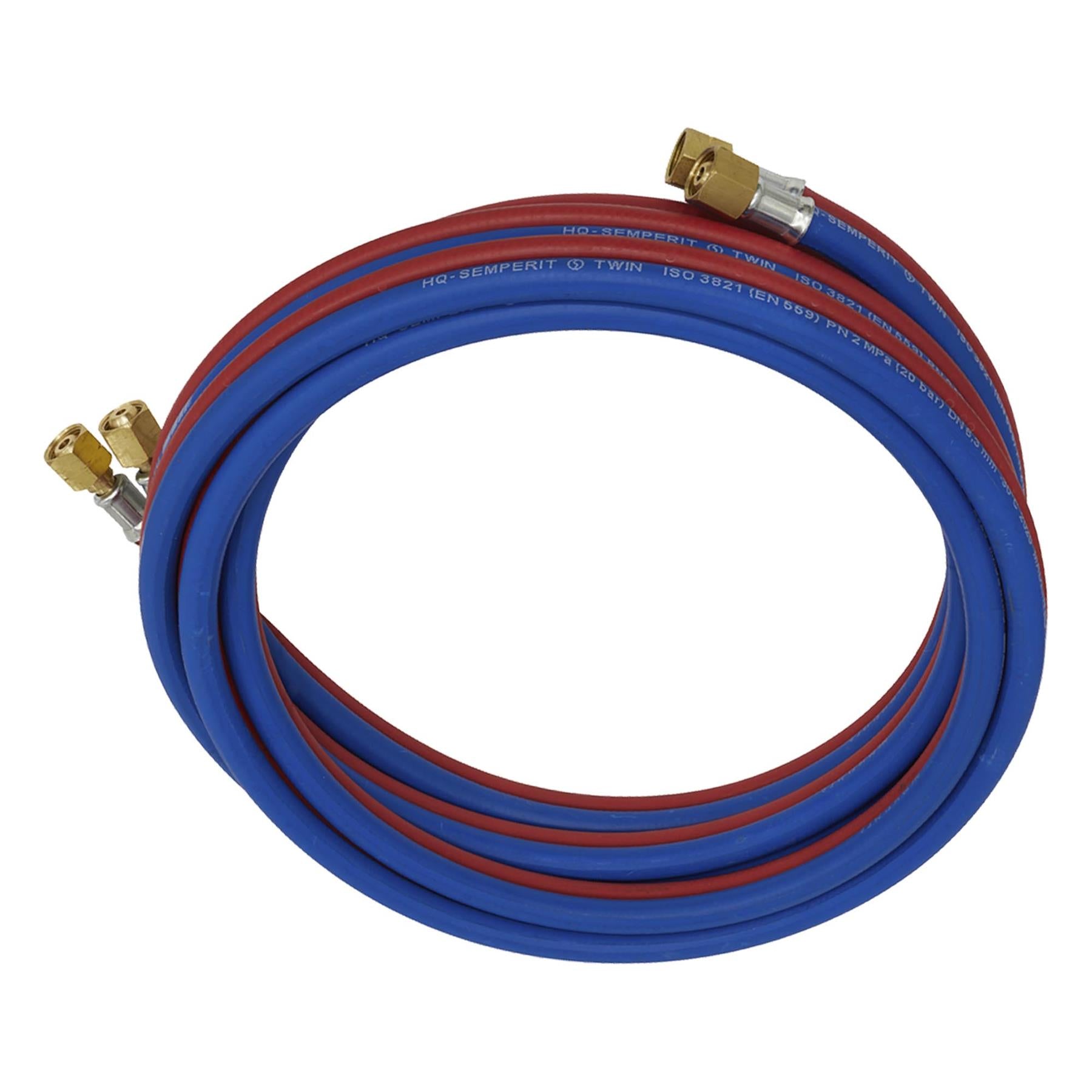 Sealey Twin Rubber Hose Set Oxyacetylene 5m