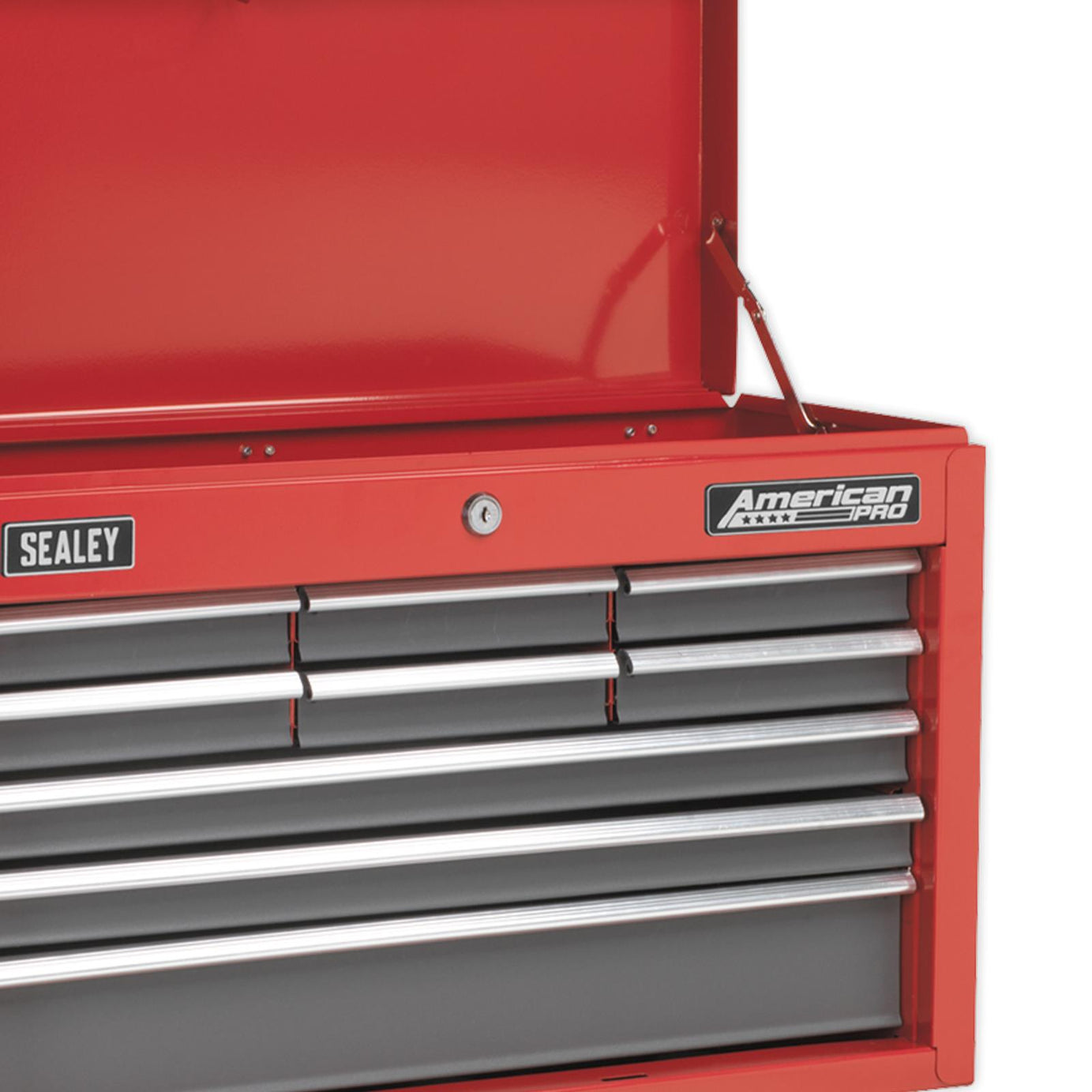 Sealey AP22509BB Topchest 9 Drawer with Ball Bearing Slides - Red/Grey
