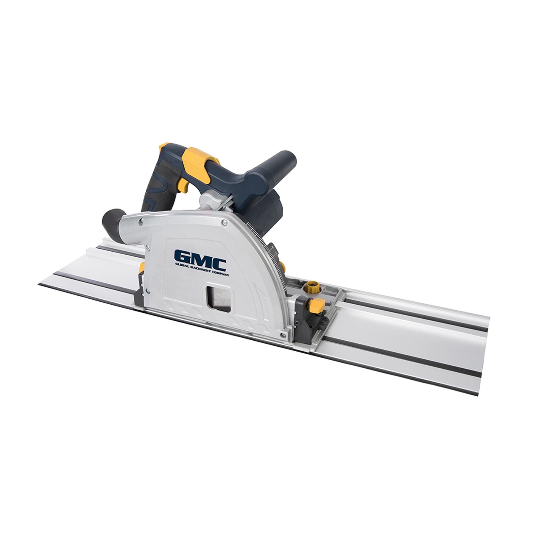 1400W 165mm Plunge Saw & Track Kit With Cast Aluminium Base GTS165