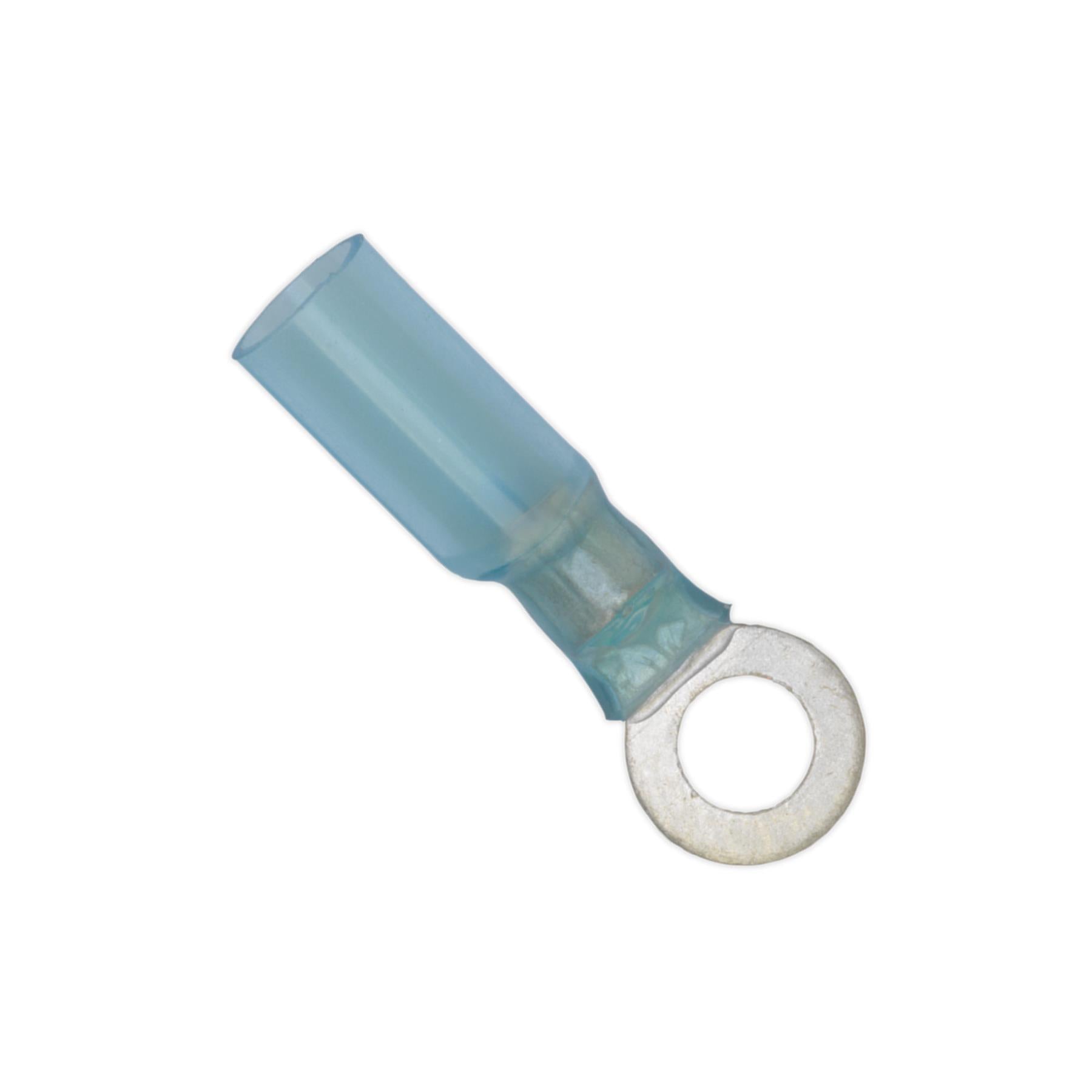 Sealey Heat Shrink Ring Terminal Ø6.4mm Blue Pack of 25