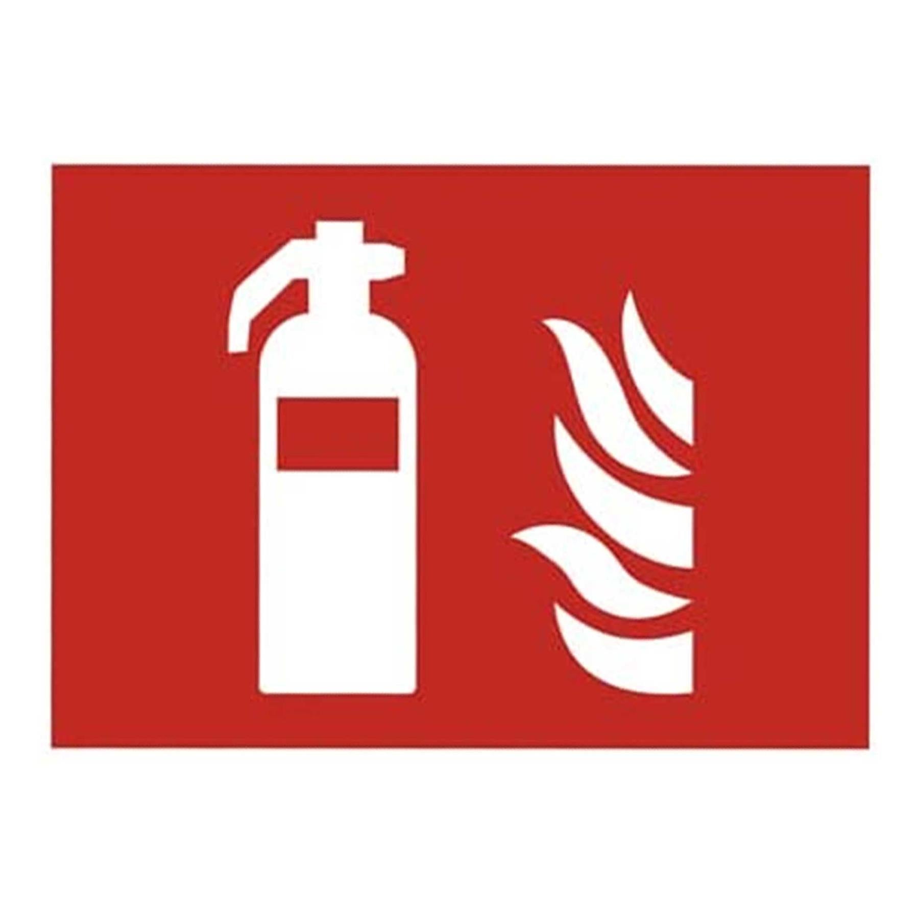 Sealey Safe Conditions Safety Sign - Powder Fire Extinguisher - Rigid Plastic - Pack of 10