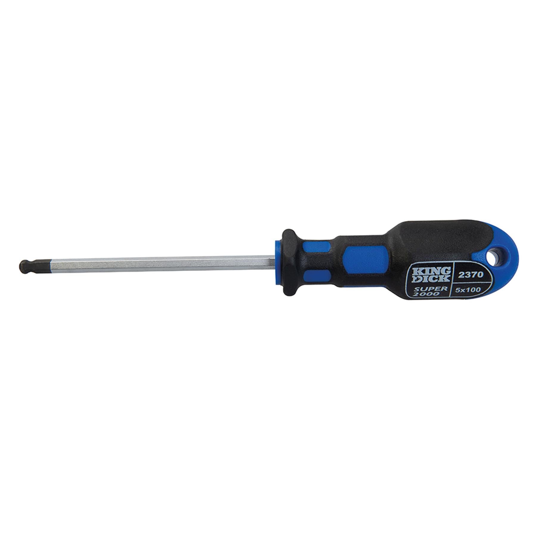 King Dick Hex Ball End Screwdriver 5 X 100mm British Made