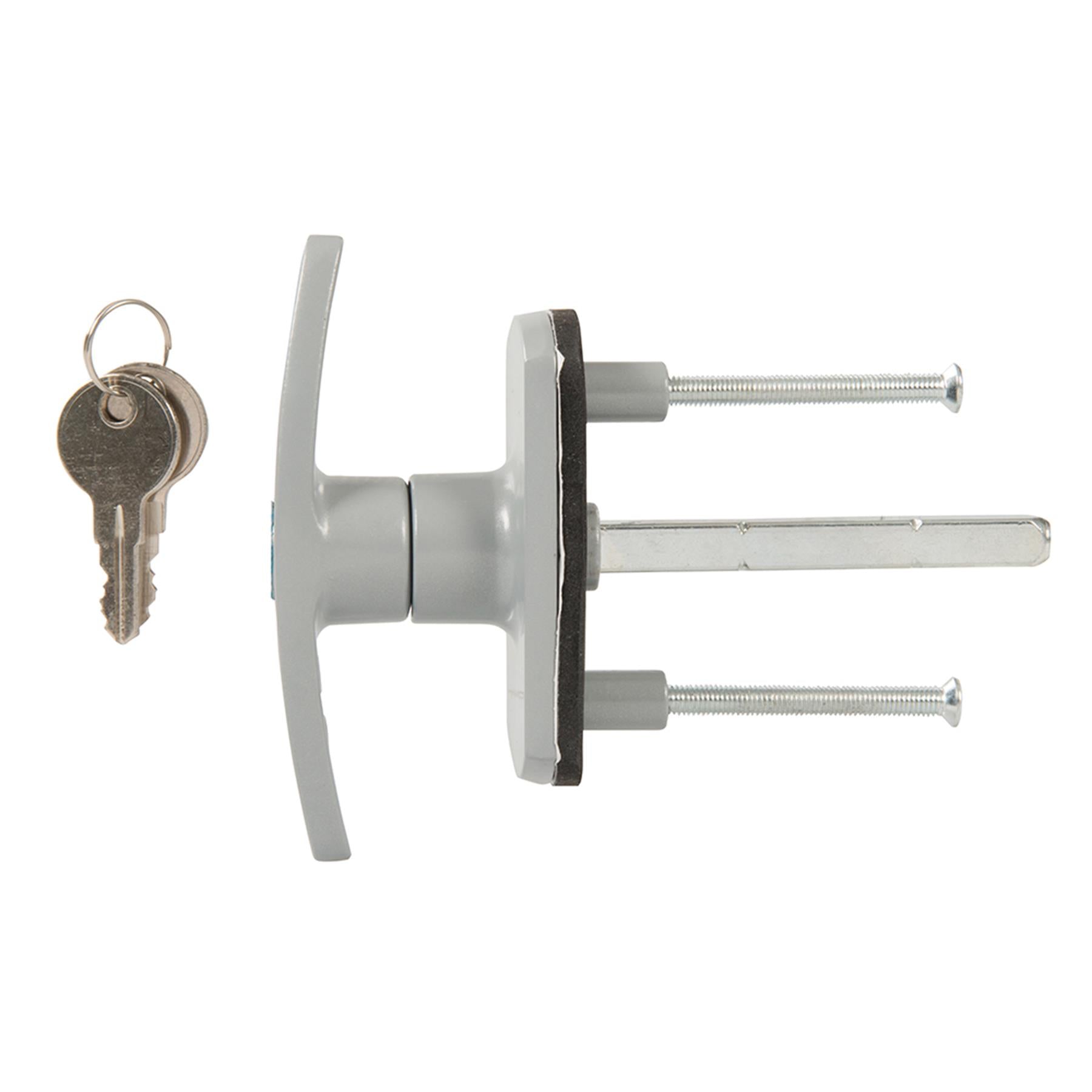 Replacement Garage Door Lock Handle 75mm Square T-handle Arrangement
