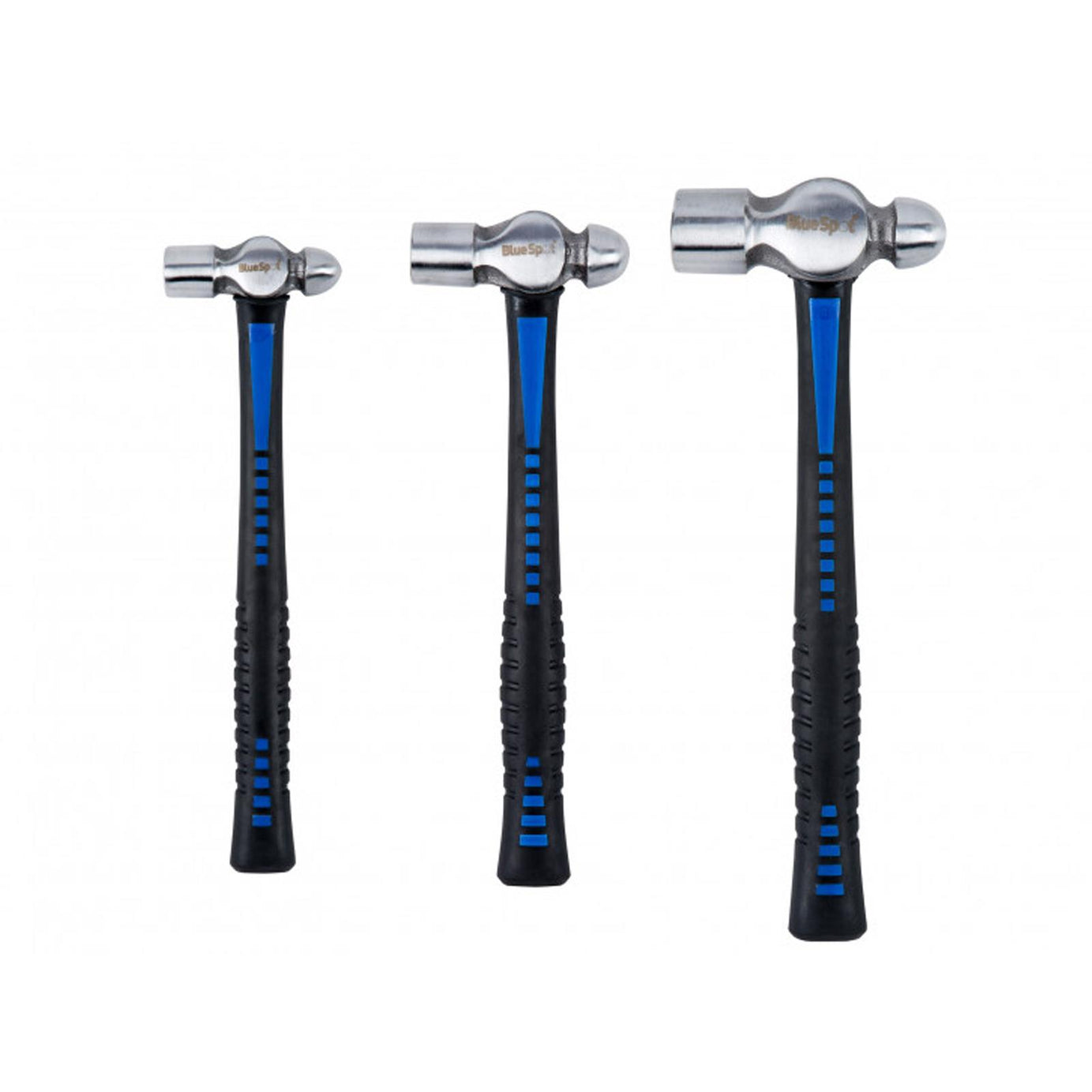 Bluespot 3pce Ball Pein Hammer Set 8oz 16oz 32oz Trp Handle Lifetime Warranty